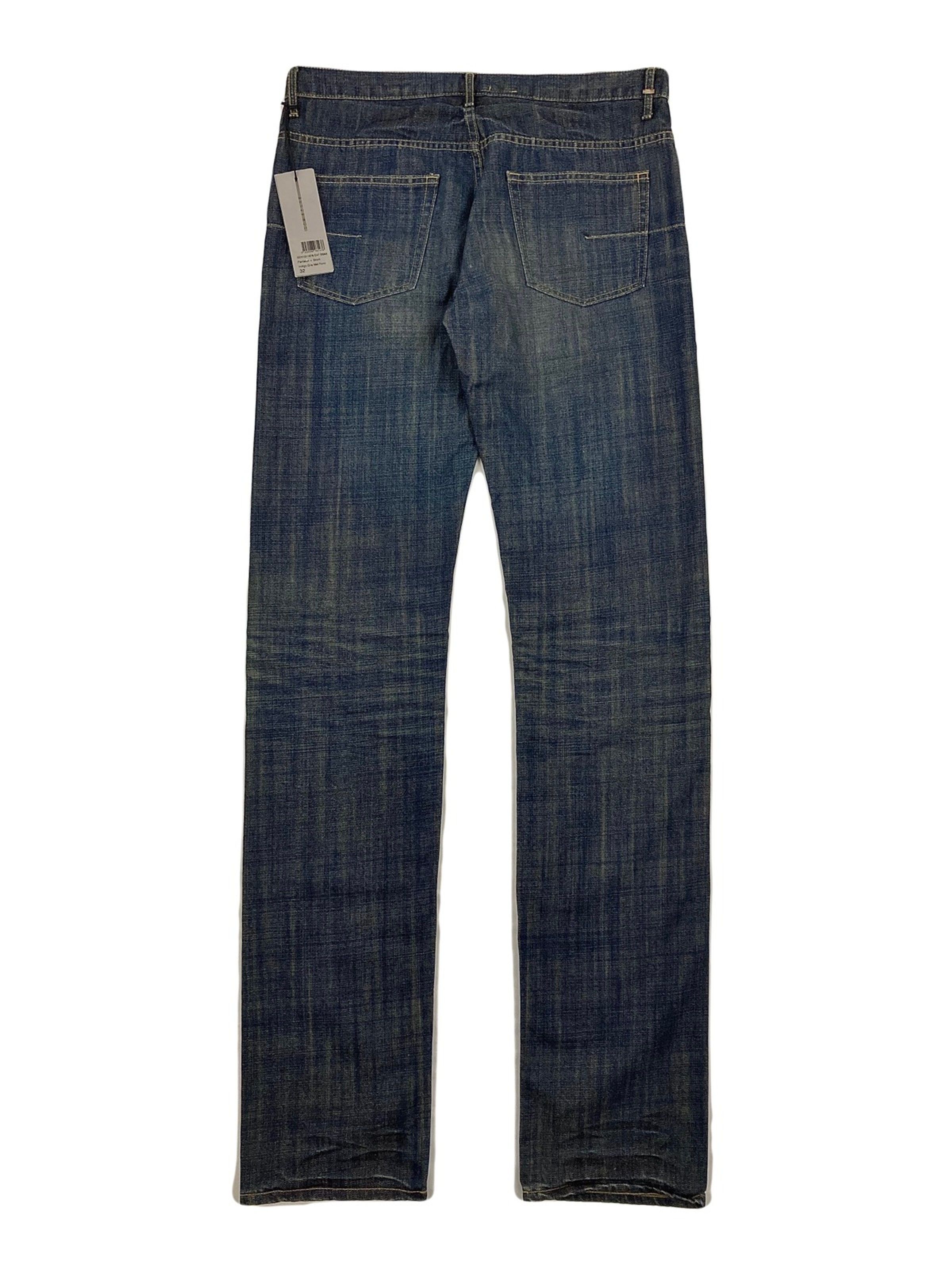 Dior × Hedi Slimane GRAIL SS05 DEADSTOCK MIJ GLITTER SLUB SKINNY JEANS Size US 32 / EU 48 - 2 Thumbnail
