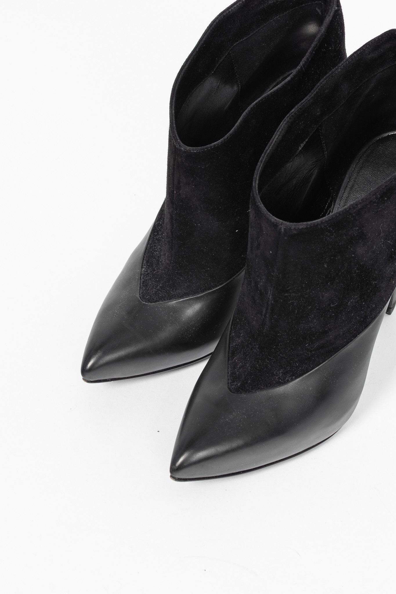 Jimmy Choo Jimmy Choo Diad Black Suede & Nappa Leather Ankle Boots Size US 9 / IT 39 - 6 Thumbnail