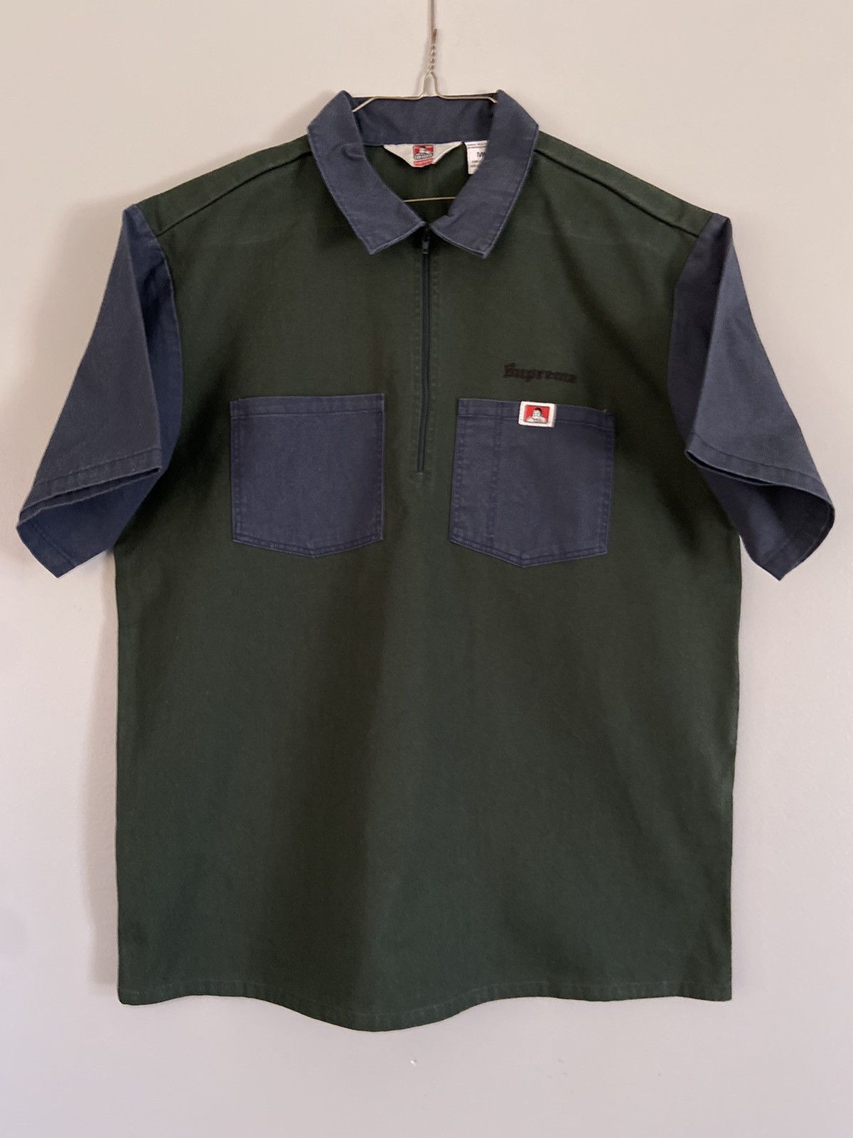 Supreme Ben Davis Half Zip Work Shirt FW19