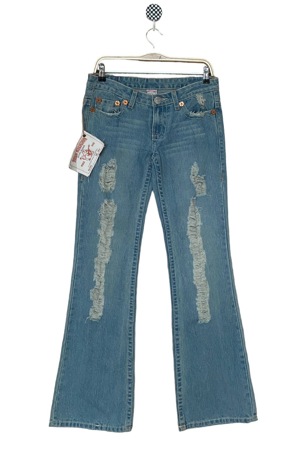 image of Vintage Brand True Religion Flared Jeans 1990S in Denim, Men's (Size 29)