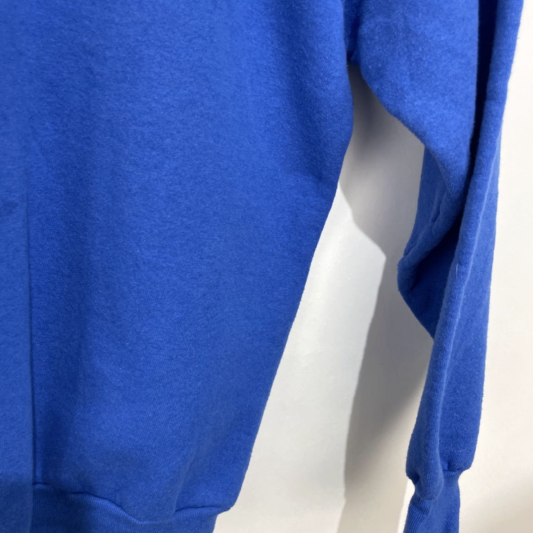 Fruit Of The Loom VINTAGE Fruit of the Loom Sweatshirt Crewneck Blue XL Men Pullover Fleece Heavyweight 90s 80s Blank Size US XL / EU 56 / 4 - 7 Thumbnail
