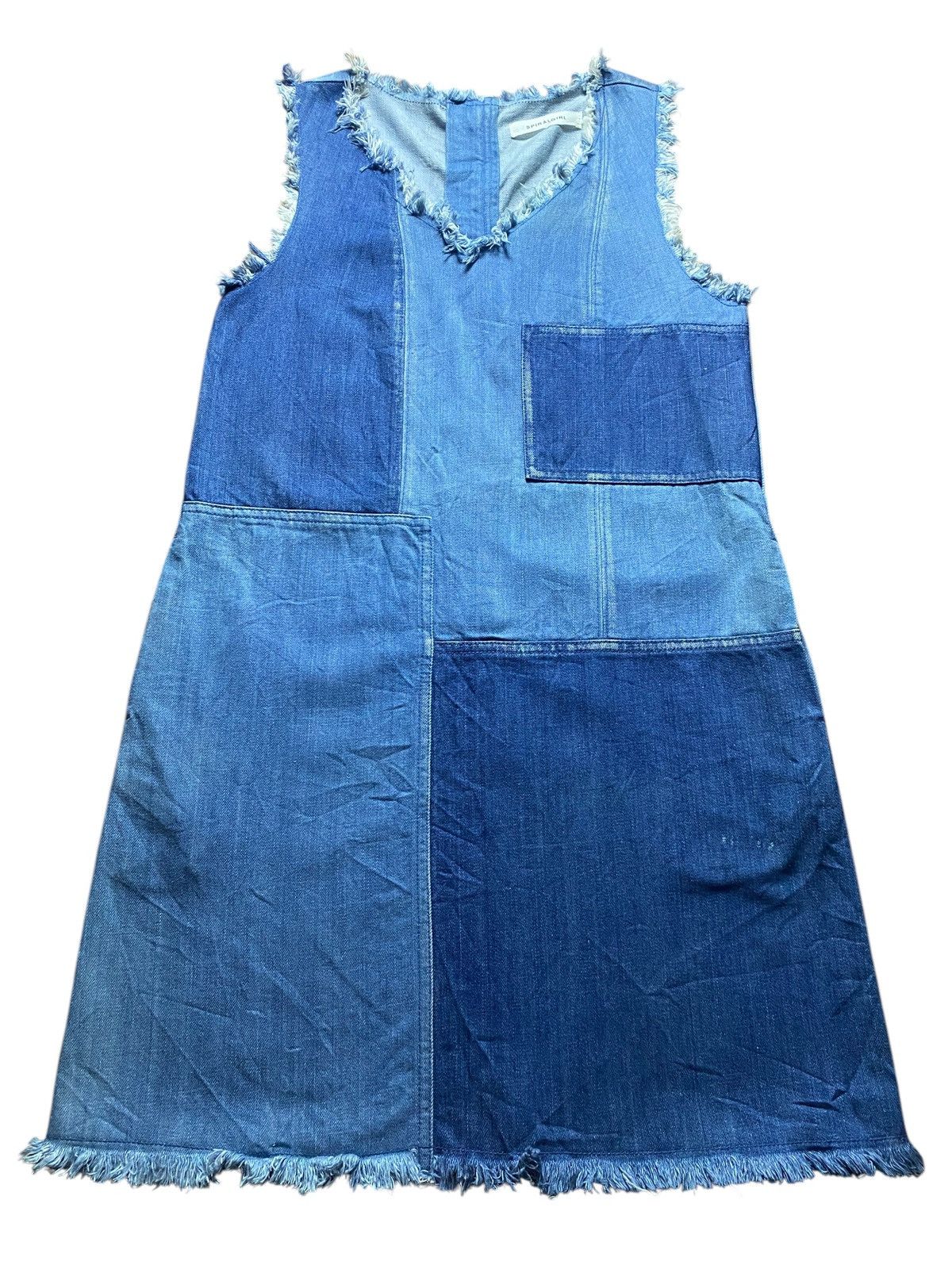 Japanese Brand Vintage Japanese Brands Spiral Girl Shashiko Boro Dresses Size ONE SIZE - 1 Thumbnail