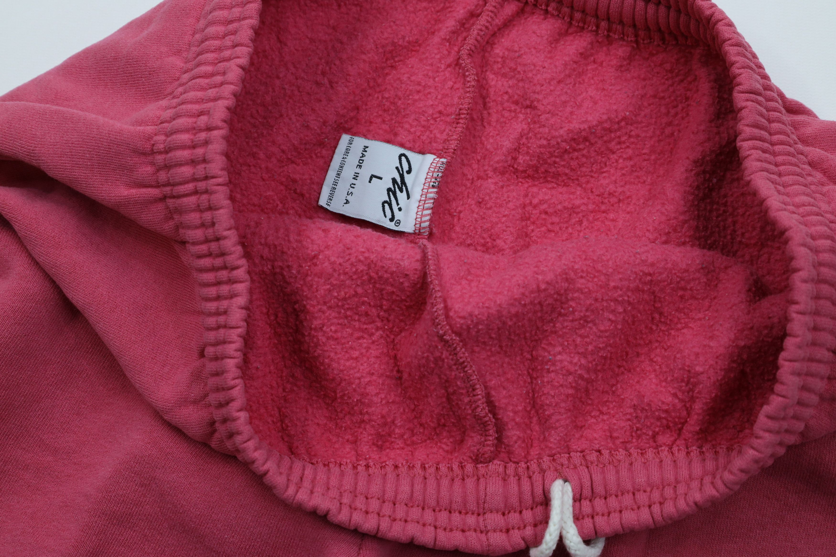 Vintage Vintage 90s Streetwear Blank Tapered Leg Sweatpants Pink USA Size 31" - 9 Thumbnail