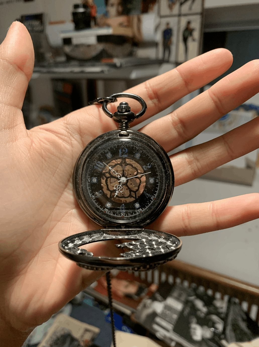 Other Vintage Black Dragon Pocket Watch Size ONE SIZE - 2 Thumbnail
