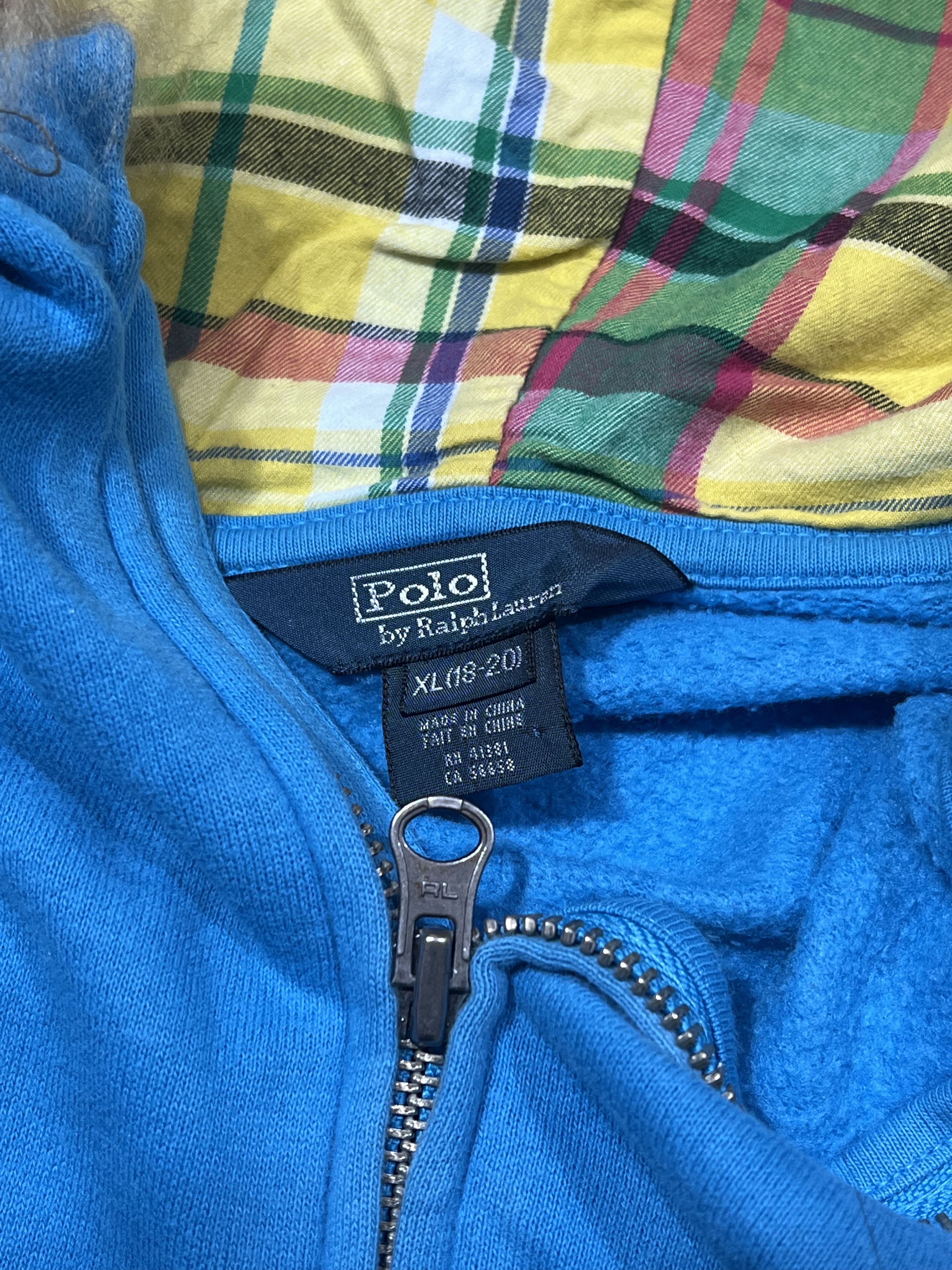Polo Ralph Lauren 2000s Archival Polo Ralph Lauren Plaid Fur Zip y2k Lgb Ifsix Size US M / EU 48-50 / 2 - 6 Thumbnail