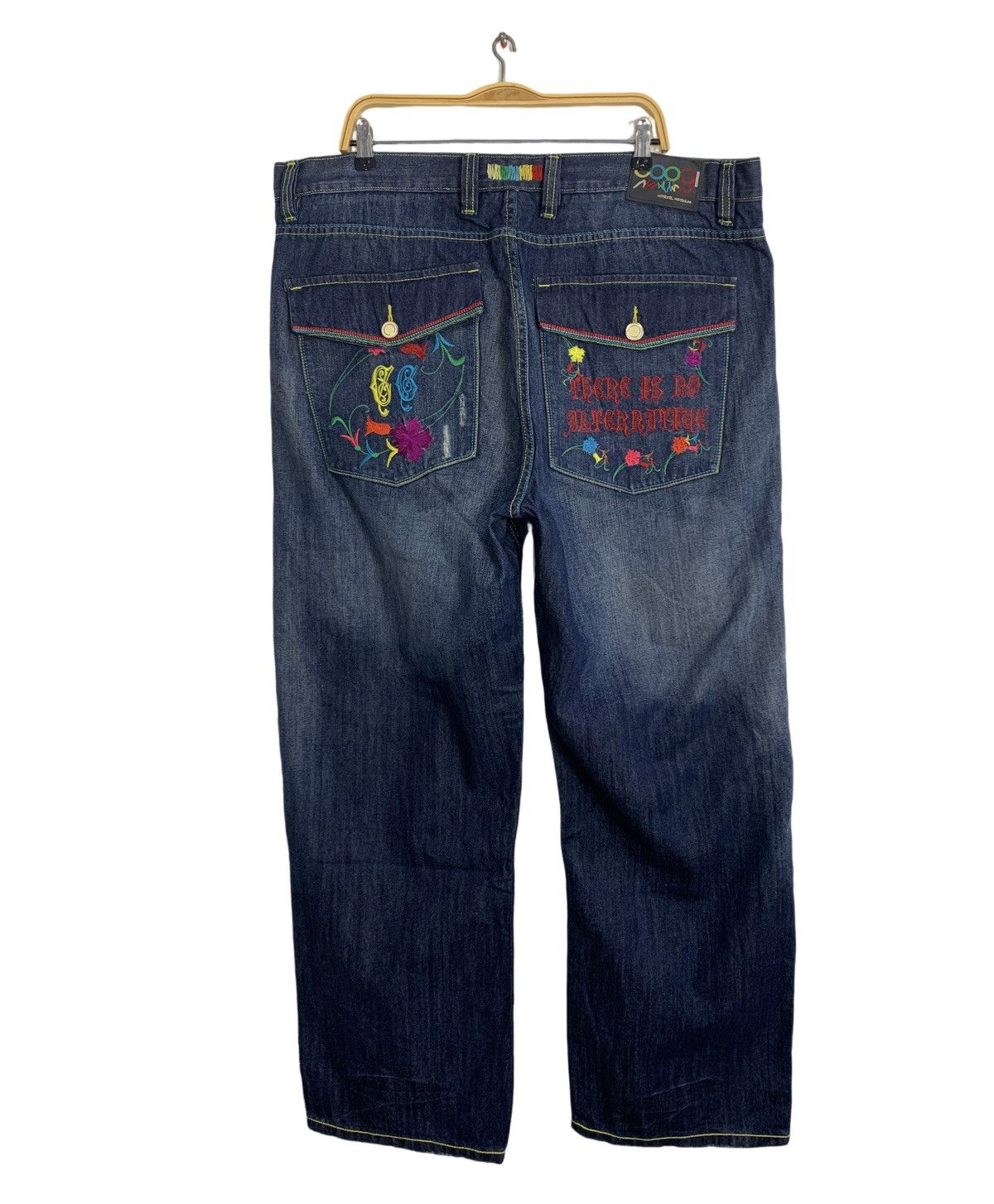 Coogi Coogi Australian Multicolor Embroidery Indigo Denim Baggy Size US 42 / EU 58 - 1 Thumbnail