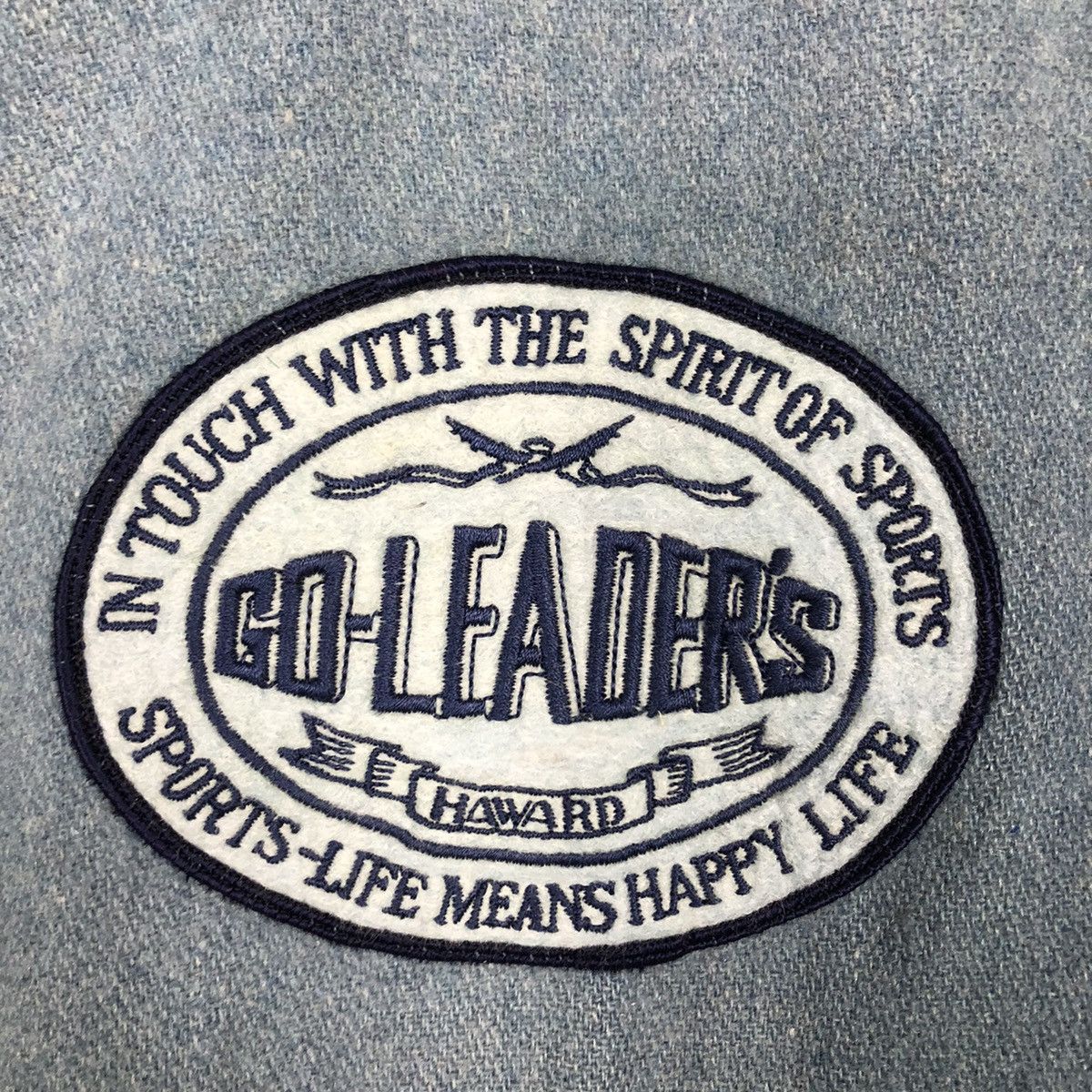 Japanese Brand × Vintage 📌Vintage Jumper Varsity Jacket Go Leaders Haward Big Logo Size US M / EU 48-50 / 2 - 17 Thumbnail