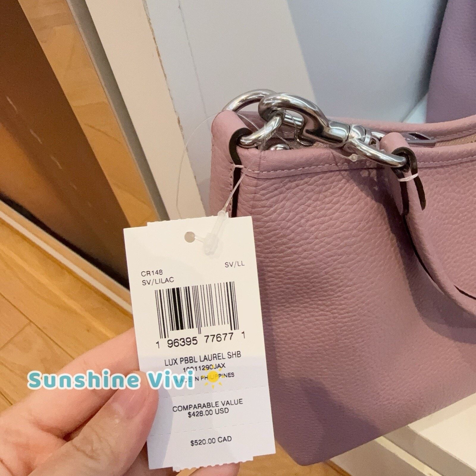 Coach NWT Coach Laurel Shoulder Bag CR148 Leather Silver/Lilac Size ONE SIZE - 2 Thumbnail