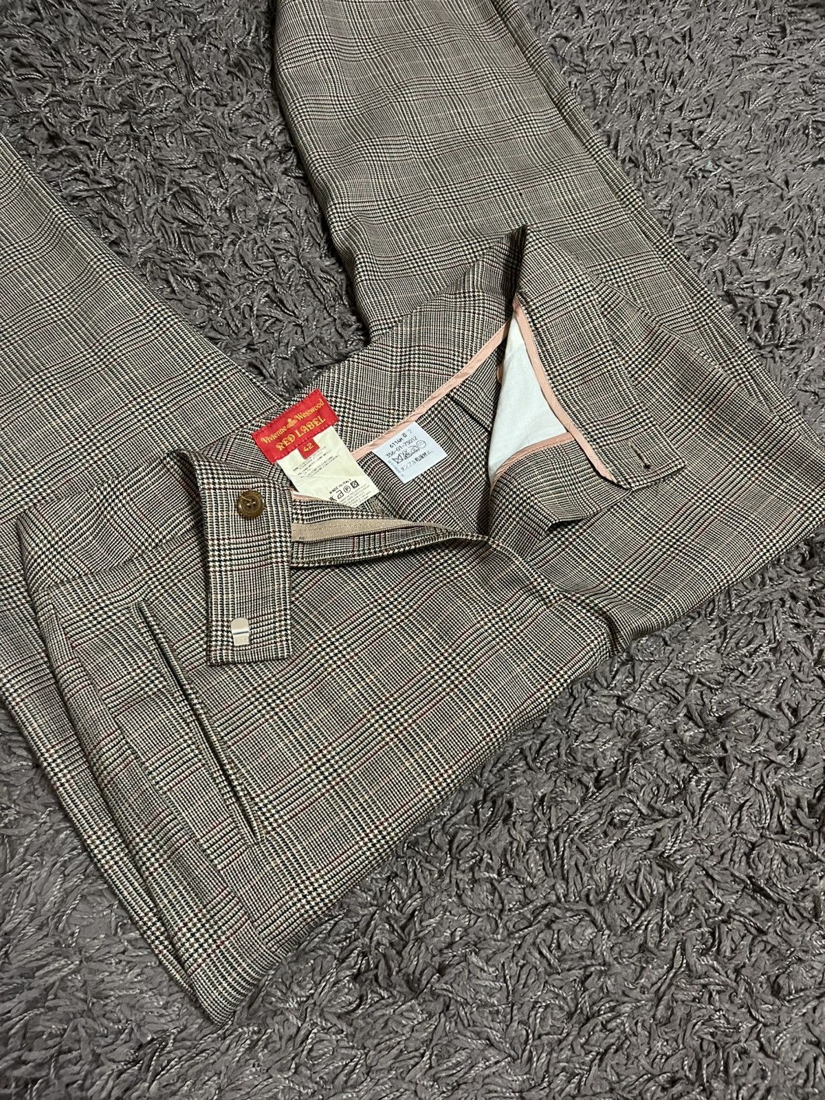 Vivienne Westwood 1980s Worlds end glen plaid belt loop #I Size US 27 - 8 Thumbnail