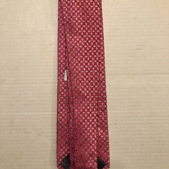 XMI Platinum XMI men's new pink silk tie 3 3/4" X 59 1/2" Size ONE SIZE - 3 Thumbnail