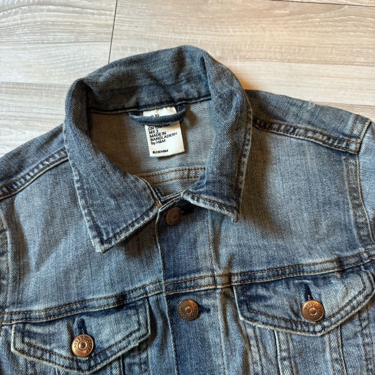 H&M Grunge Y2K H&M Slim Fit Denim Jacket Size XS / US 0-2 / IT 36-38 - 3 Thumbnail