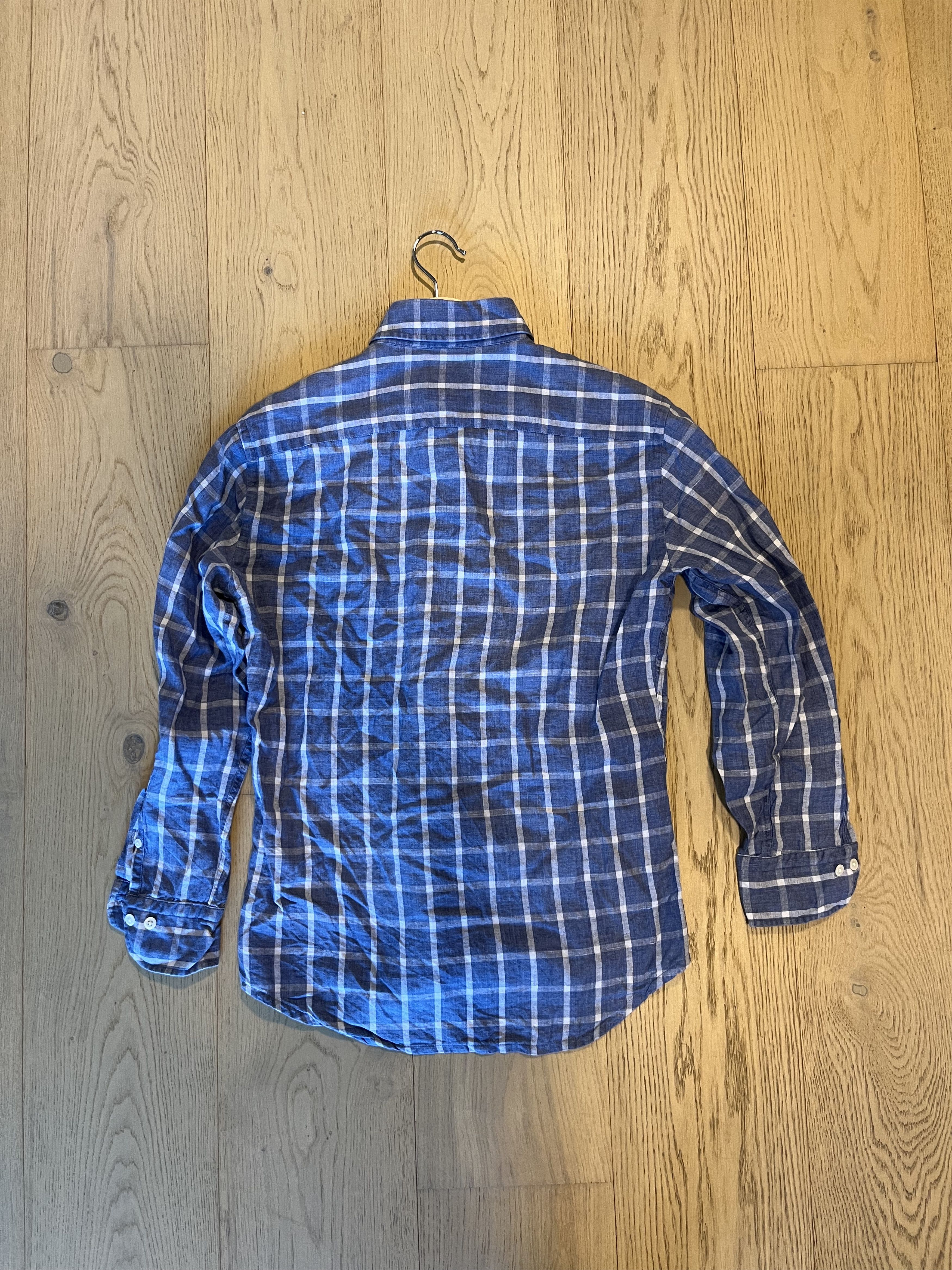 Ledbury Ledbury linen/cotton check shirt Size US XS / EU 42 / 0 - 3 Thumbnail