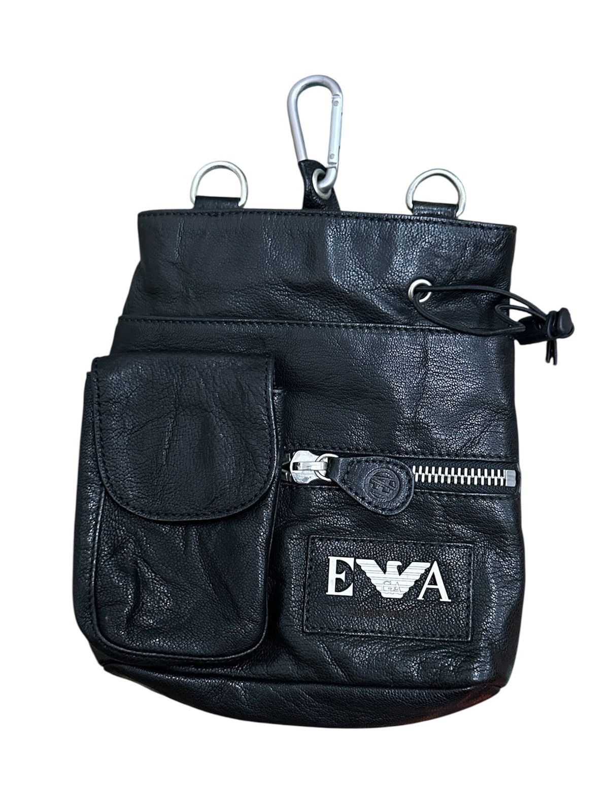 Emporio Armani 1990 Emporio Armani True Leather Side / Shoulder bag Size ONE SIZE - 2 Thumbnail