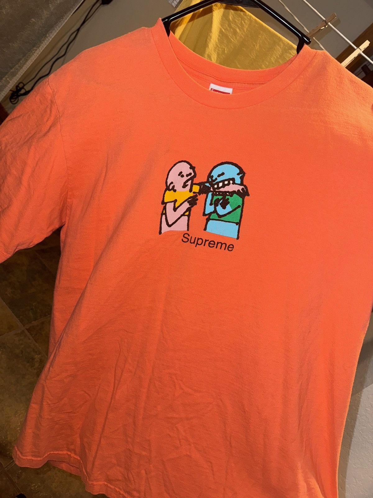 Supreme Supreme Bite Tee Neon Orange Size US L / EU 52-54 / 3 - 1 Thumbnail