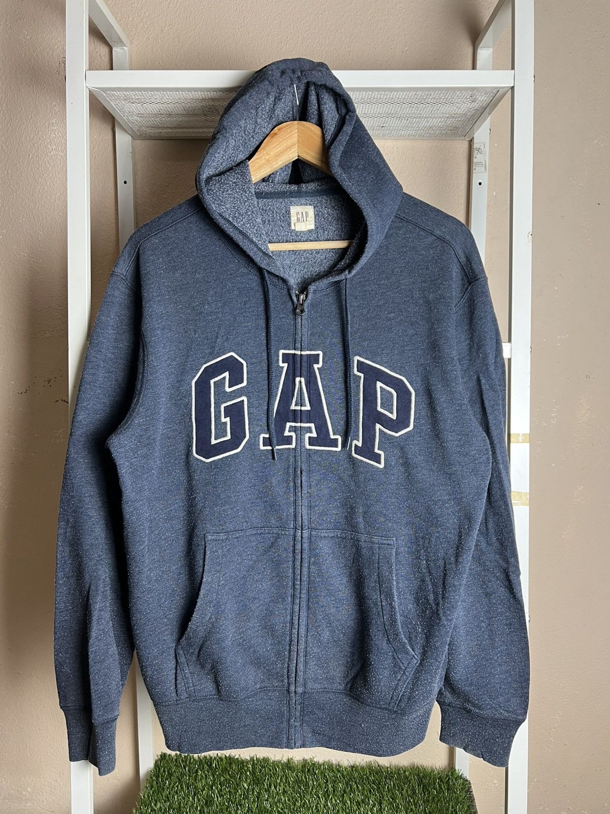 Gap × Vintage Vintage GAP Zipper Hoodie Size US M / EU 48-50 / 2 - 1 Thumbnail