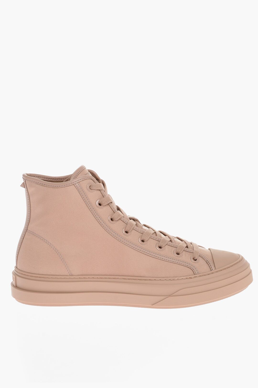 image of Valentino Og1Mm0524 Fabric Hi-Top Sneakers In Pink, Men's (Size 11)