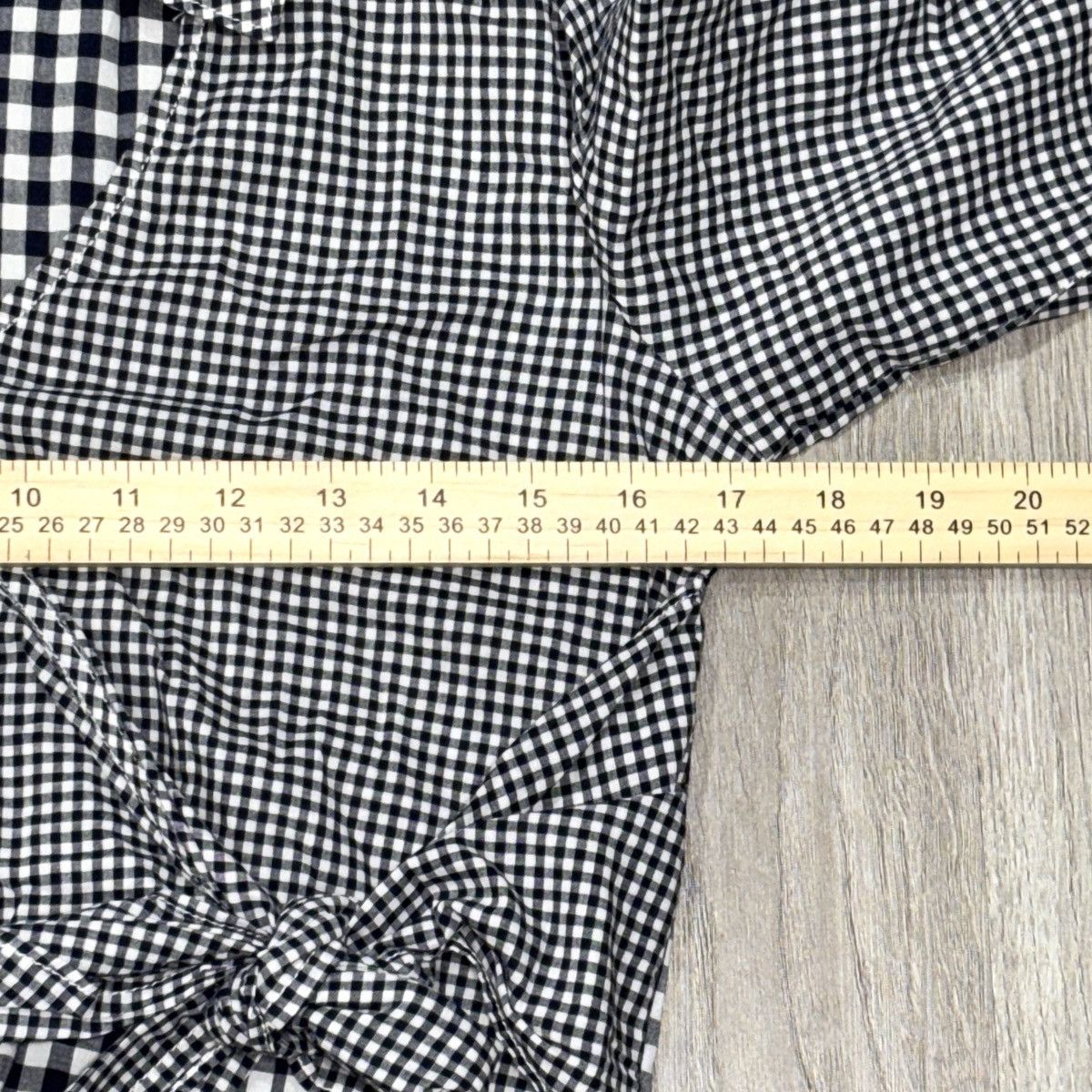 Express Express Gingham Wrap Top Womens XS NWT Black White Check Size XS / US 0-2 / IT 36-38 - 6 Thumbnail