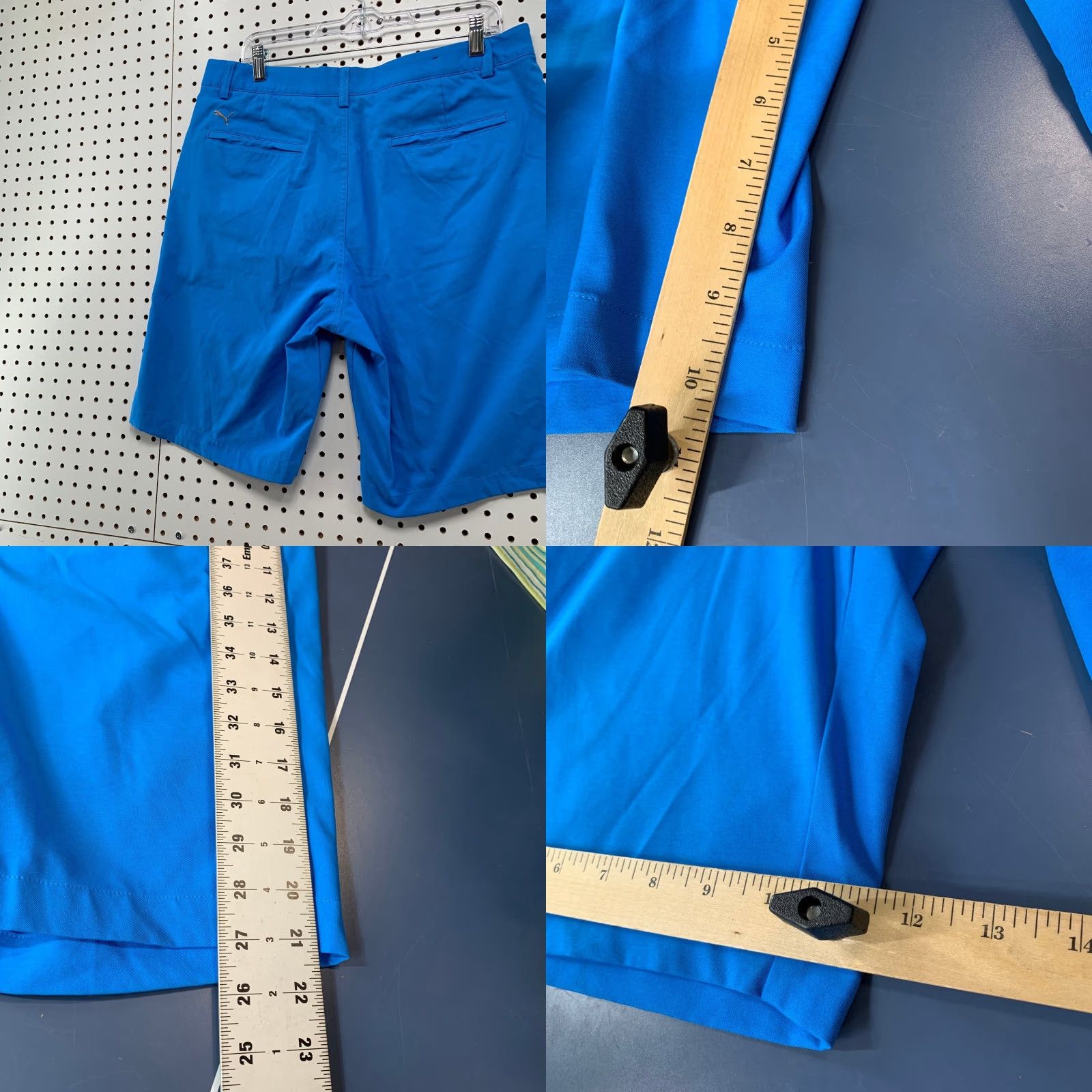 Puma Puma Golf Chino Shorts Mens 36 Blue Elastic Waist Preppy 36x10.5 Vintage: No Mens Size US 36 / EU 52 - 8 Thumbnail