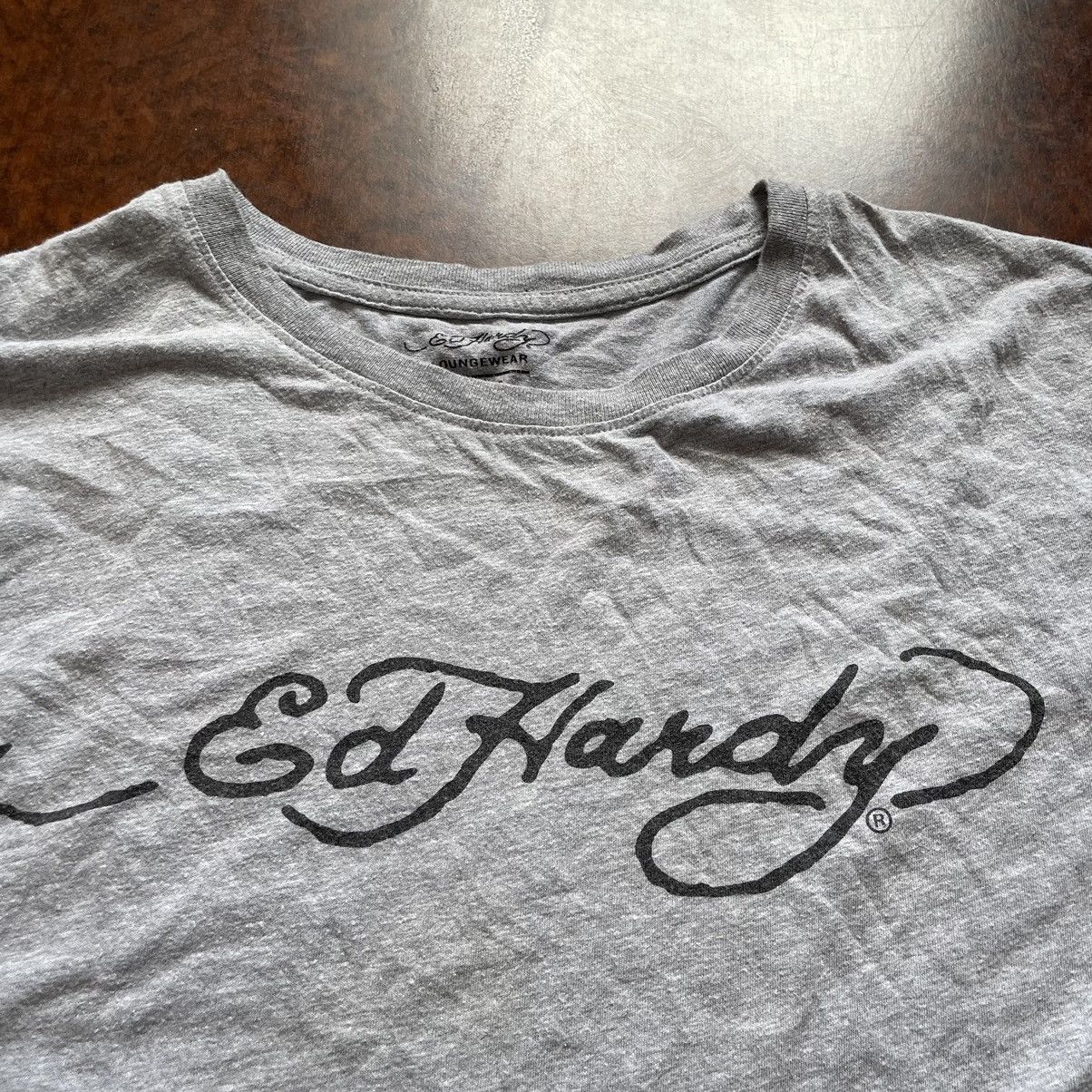 Ed Hardy × Vintage 90s BOXY LOGO SWOOSH ED HARDY BAGGY TEE SHIRT AUSTRALIA Size US XL / EU 56 / 4 - 2 Thumbnail