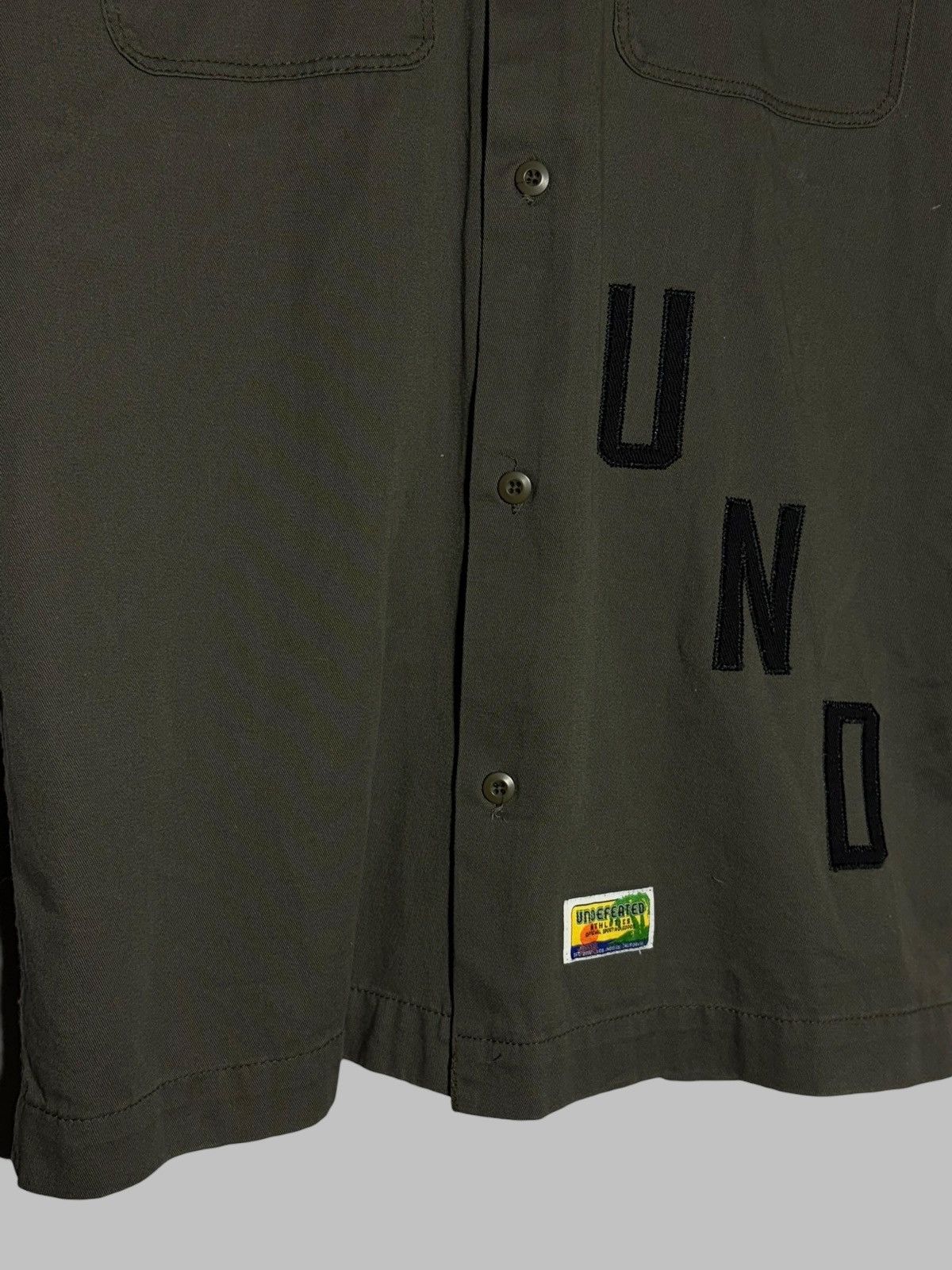 Undefeated Undefeated Military Army Green Button Up Shirt Size US S / EU 44-46 / 1 - 4 Thumbnail