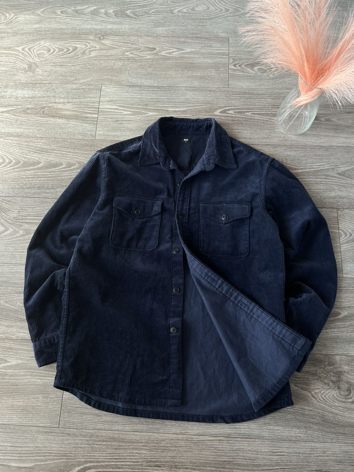 Japanese Brand × Uniqlo ‼️Uniqlo Avant Garde Welur Cotton Streetwear Flannel Coat‼️ Size US M / EU 48-50 / 2 - 1 Thumbnail