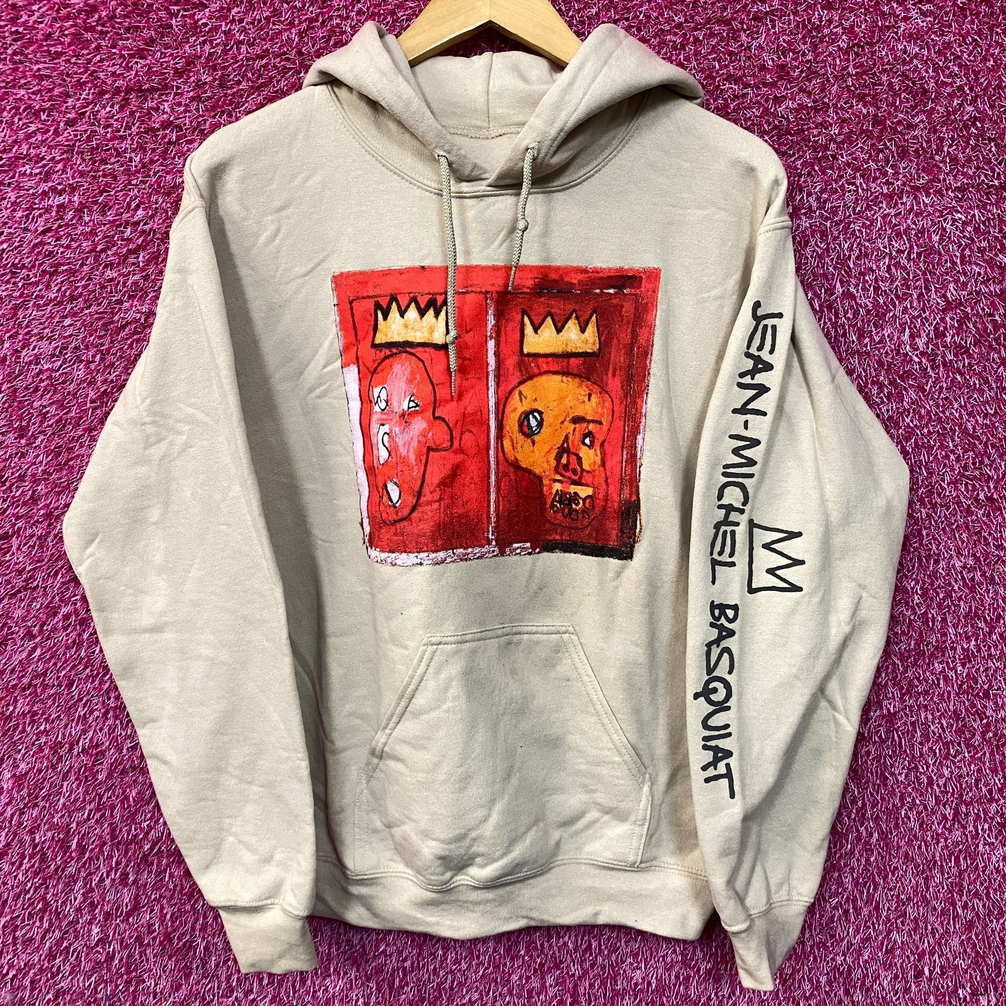 Jean-Michel Basquiat Jean Michel Basquiat Crown King Design Biege Hoodie size Sma Size US S / EU 44-46 / 1 - 1 Thumbnail