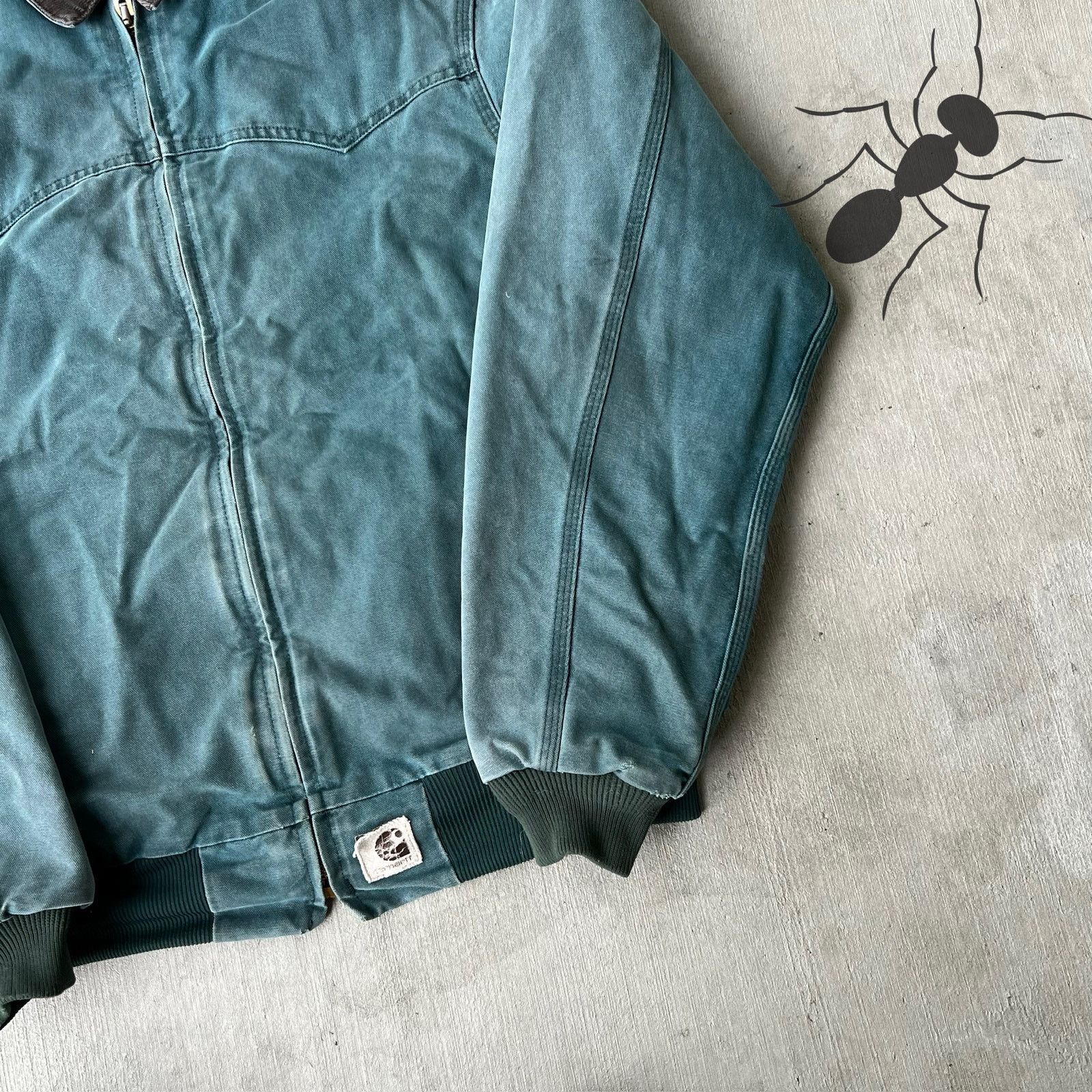Carhartt × Vintage Carhartt J14 HTG green santa fe work wear jacket Size US XL / EU 56 / 4 - 3 Thumbnail