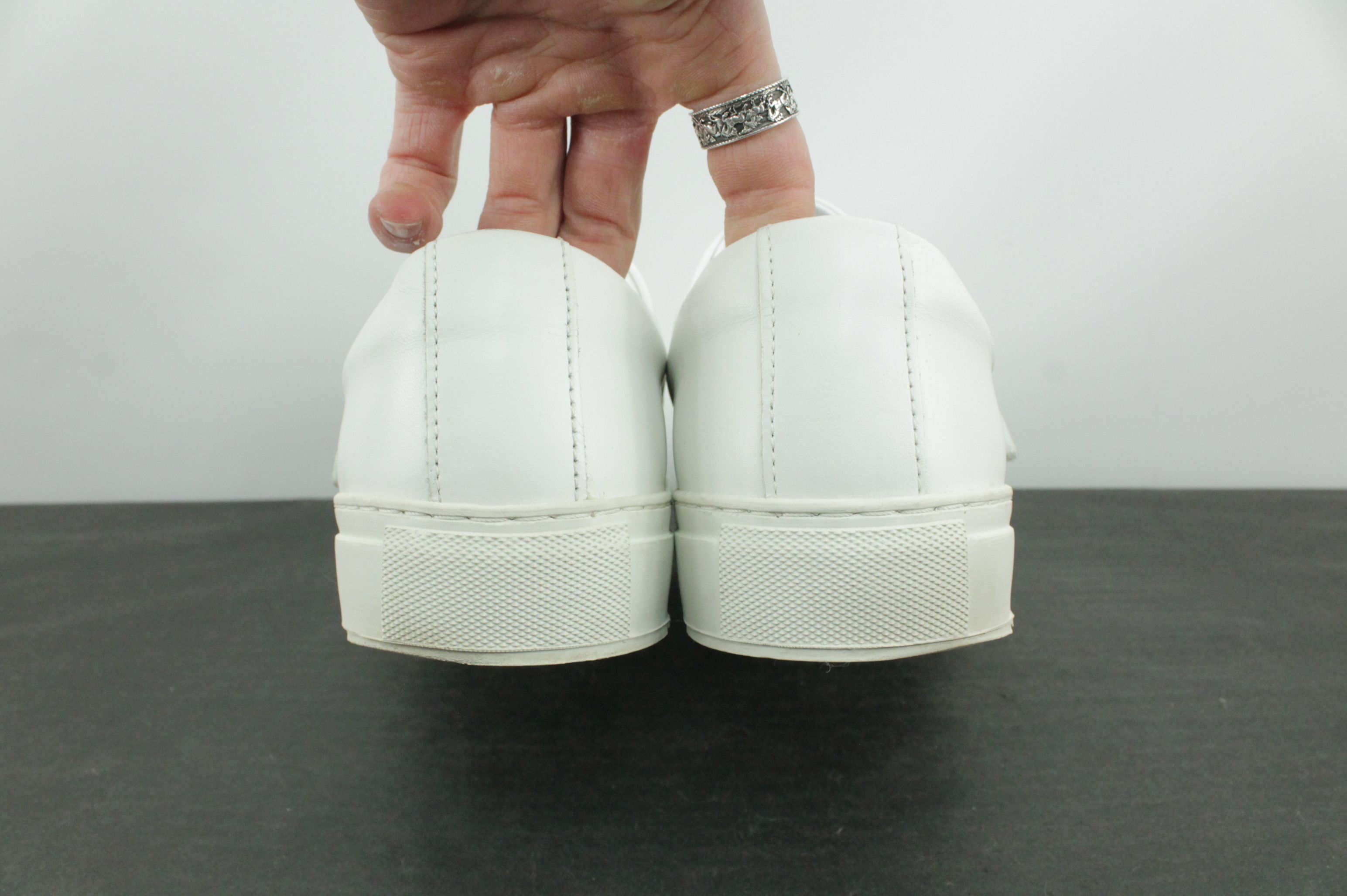 Cos COS Wrap-Over Leather Sneakers White Men's Size US 10 / EU 43 - 6 Thumbnail