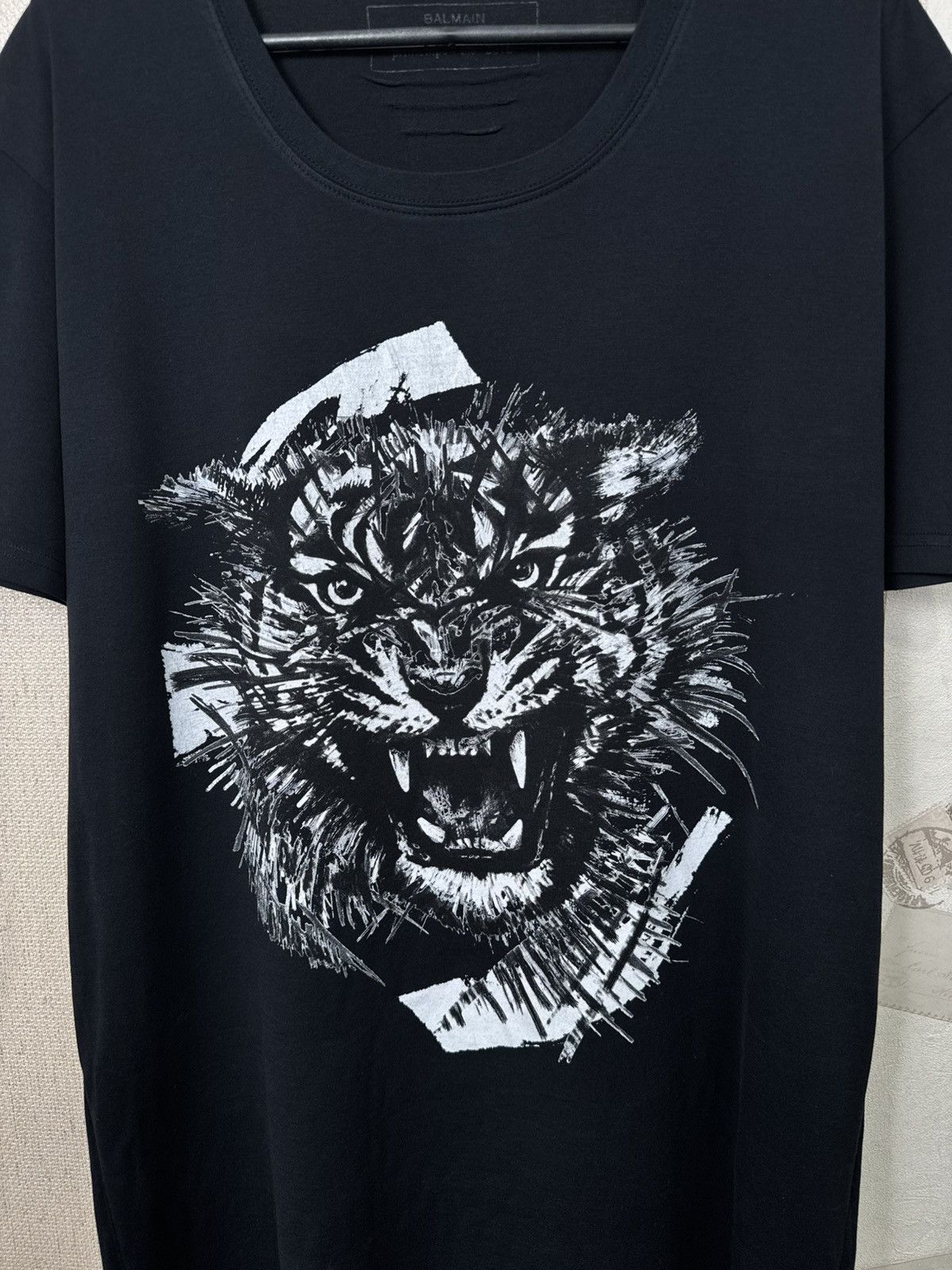 Balmain Balmain T shirt Tiger Print Luxury Black XL Size US XL / EU 56 / 4 - 8 Thumbnail