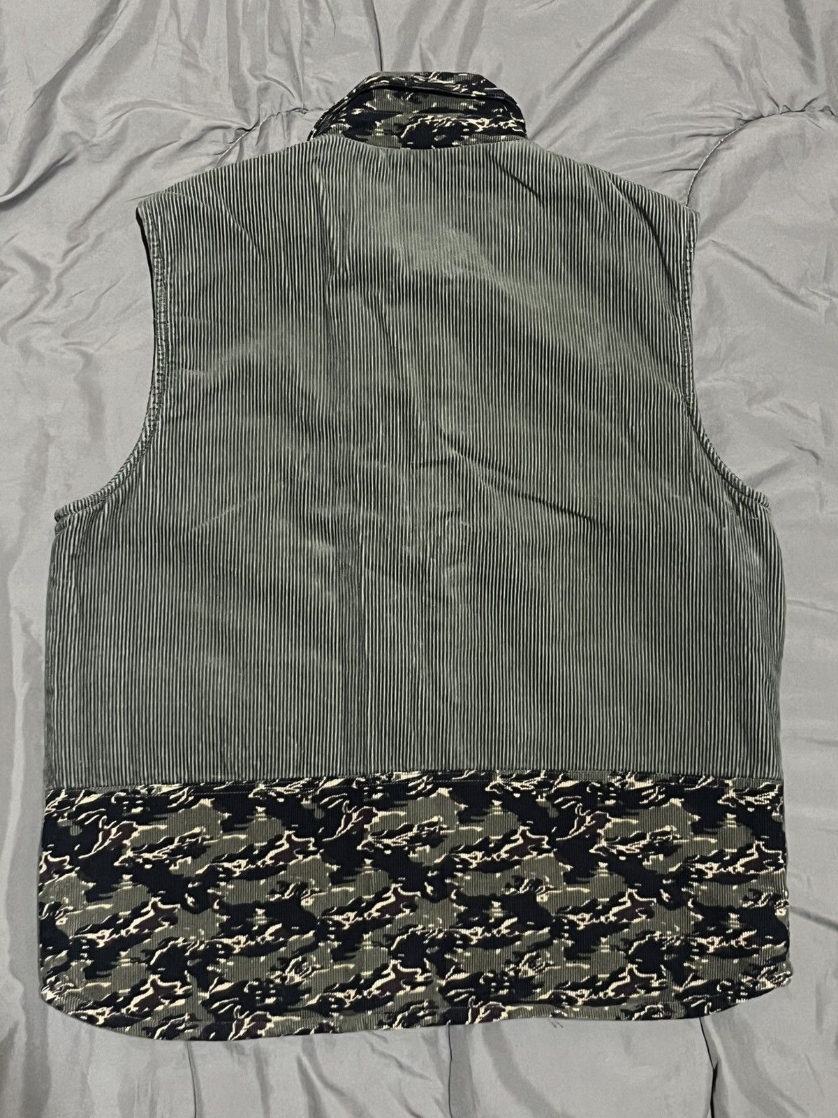 Other Olive Green / Camo Corduroy Vest Size US XL / EU 56 / 4 - 4 Thumbnail