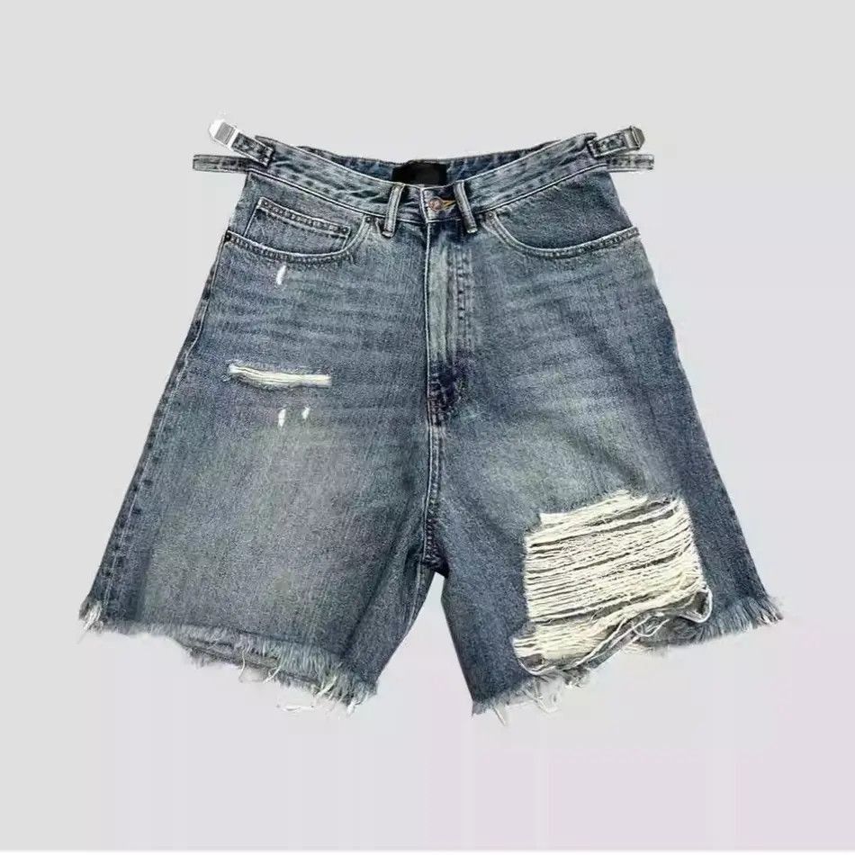 Japanese Brand Loose tassel ripped denim shorts Size US 32 / EU 48 - 5 Thumbnail
