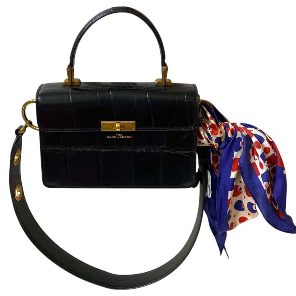Marc Jacobs Marc Jacobs Marc Jacobs THE Downtown Croco Embossed 2way Shoulder Bag Leather Shoulder Bag Size ONE SIZE - 1 Thumbnail