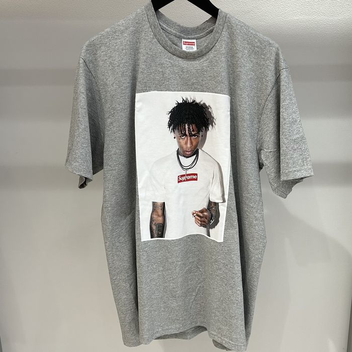 Supreme Supreme NBA Youngboy Tee Heather Grey | Grailed