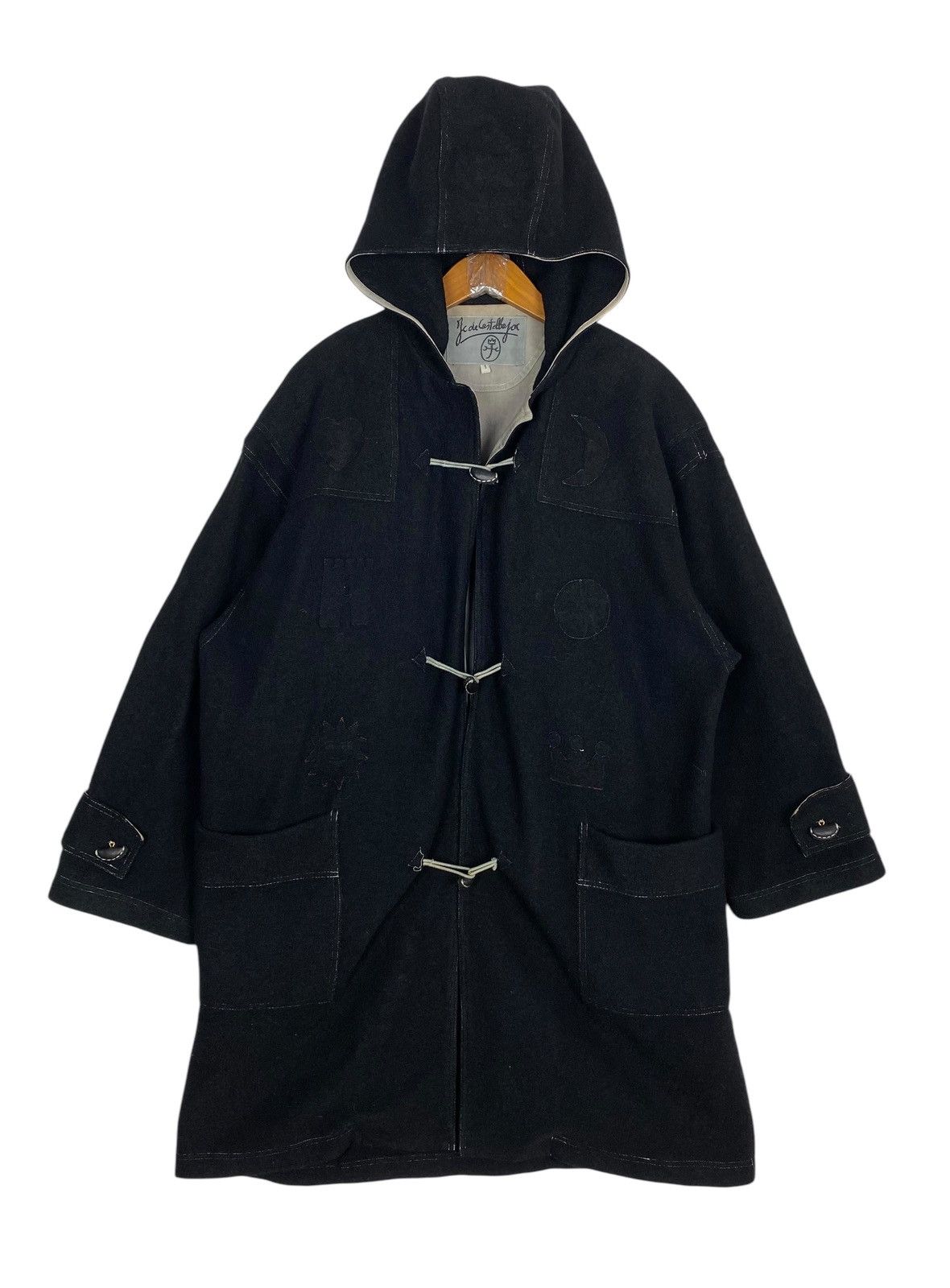 Jean Charles De Castelbajac Rare‼️ Vintage Jean Charles de Castelbajac Wool Duffle Coat Size XL / US 12-14 / IT 48-50 - 1 Thumbnail