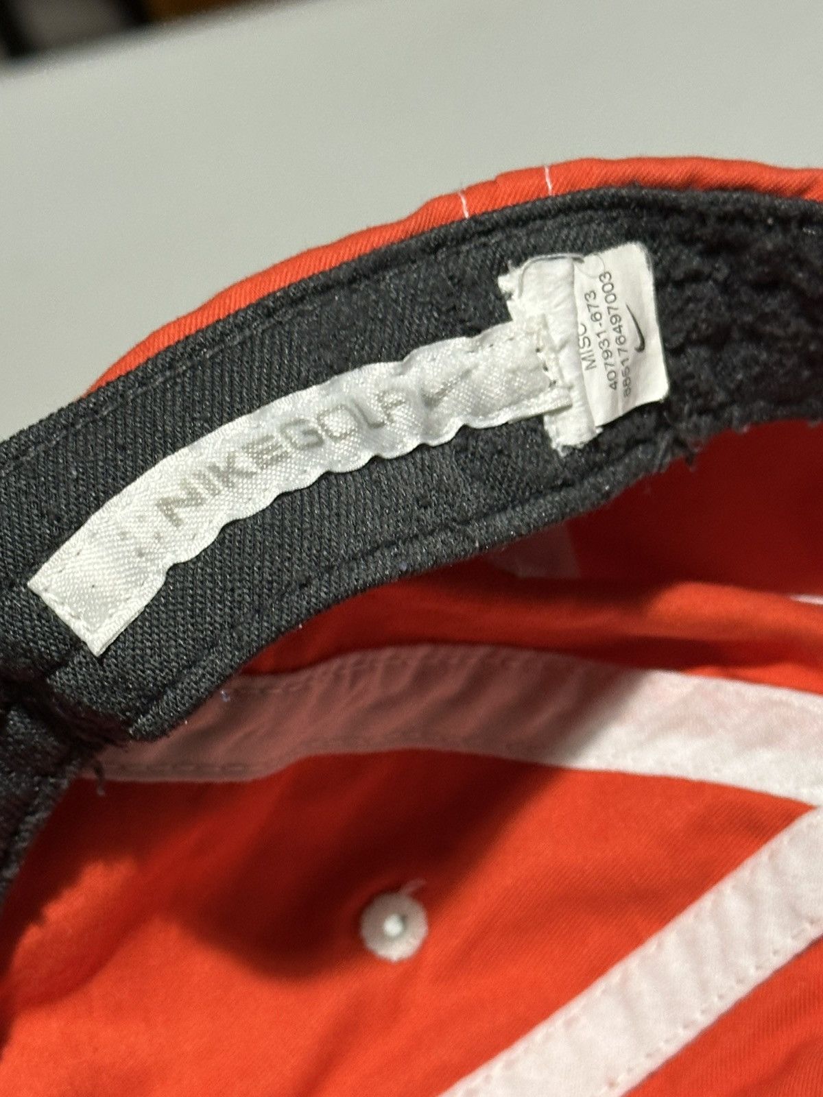 Nike Vtg y2k Nike Golf embroidered swoosh orange Hat Size ONE SIZE - 5 Thumbnail