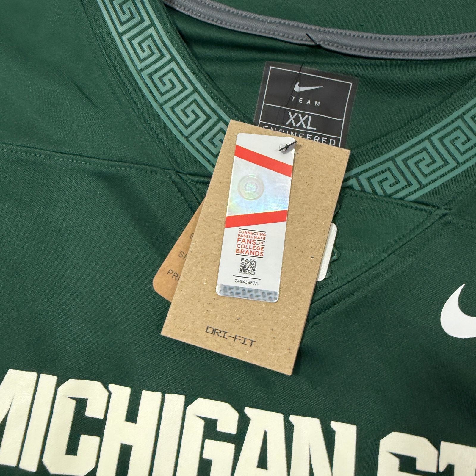 Nike Nike Michigan State Spartans Charles Brantley Jersey 2XL NEW Size US XXL / EU 58 / 5 - 5 Thumbnail