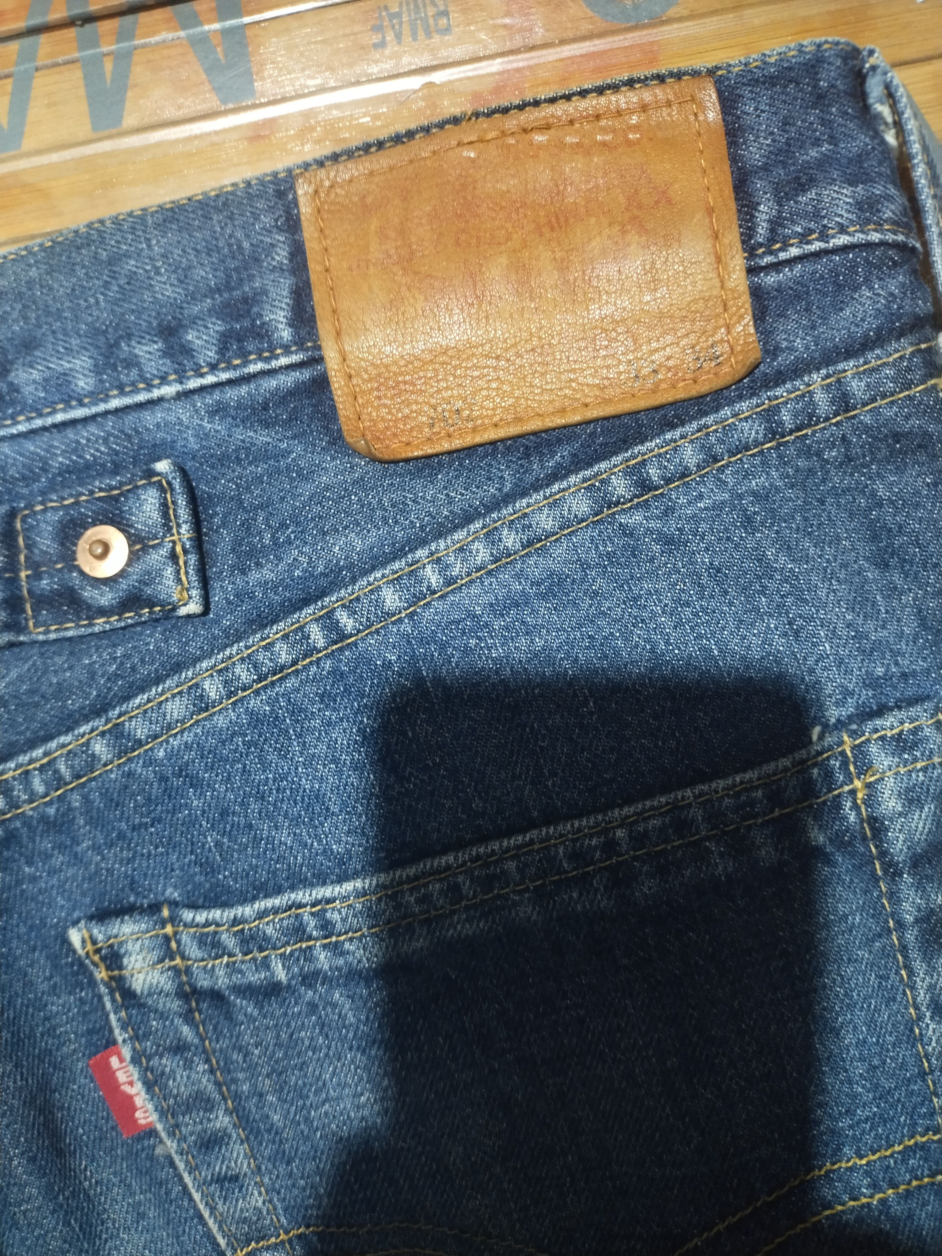 Vintage LEVIS 702 Big E "Japan" Sz 33"32" Size US 33 - 8 Thumbnail