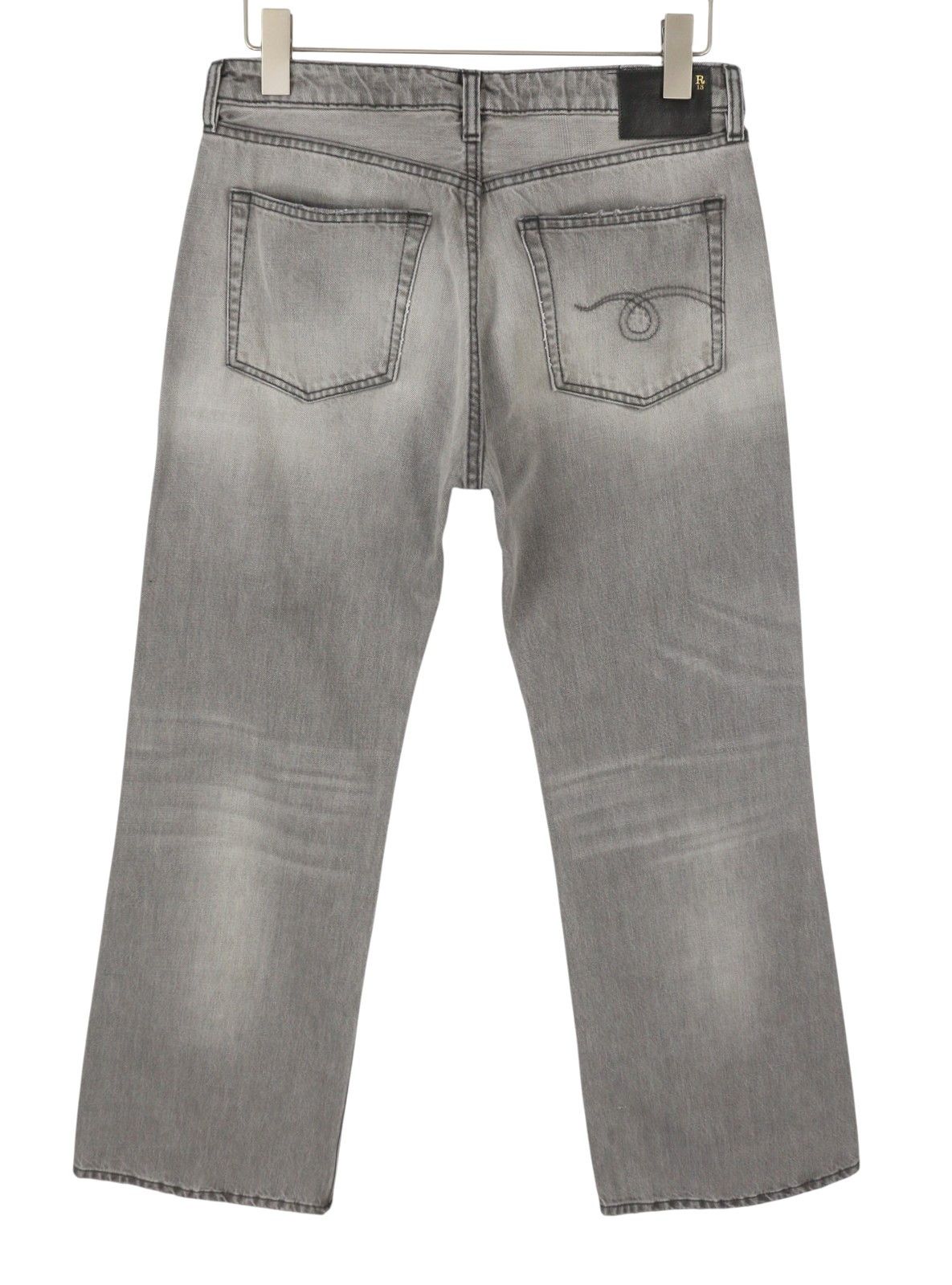 R13 JOAN CROPPED FLARE 28 Ashen Black Jeans 90041 Size 28" / US 6 / IT 42 - 2 Thumbnail