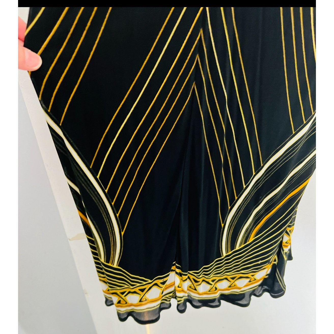 Roberto Cavalli Roberto Cavalli 2007 black gold printed Egyptian dress Sz 40 Size S / US 4 / IT 40 - 19 Thumbnail