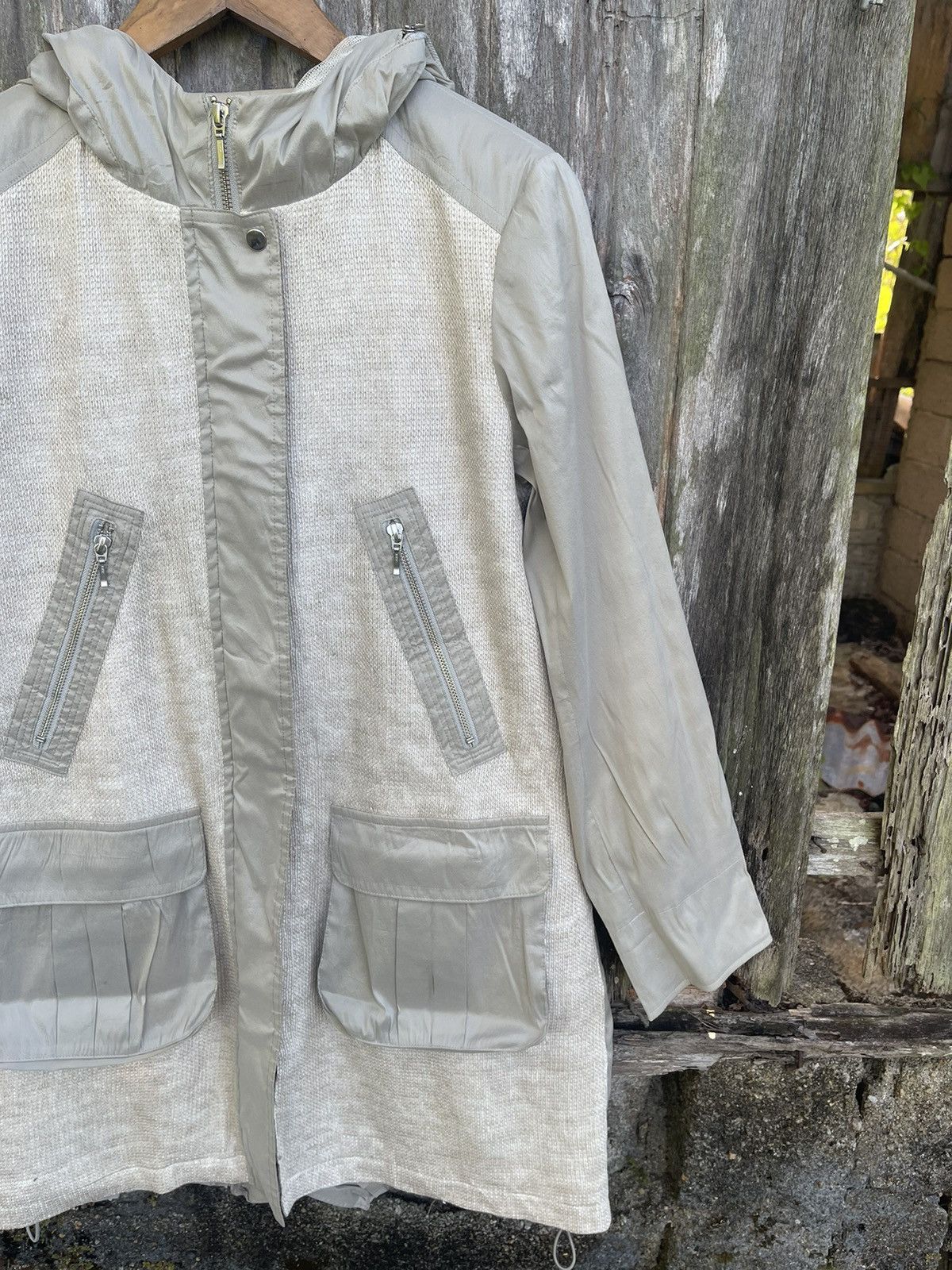 Designer Gabardine K.T Lightweight Technical Hooded Coat - Size 11 Size US M / EU 48-50 / 2 - 6 Thumbnail