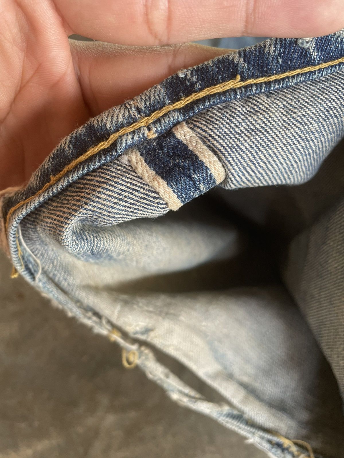 Warehouse & Co. Vintage Japanese Distressed Warehouse Denim Jeans Faded Wash Size US 32 / EU 48 - 11 Thumbnail