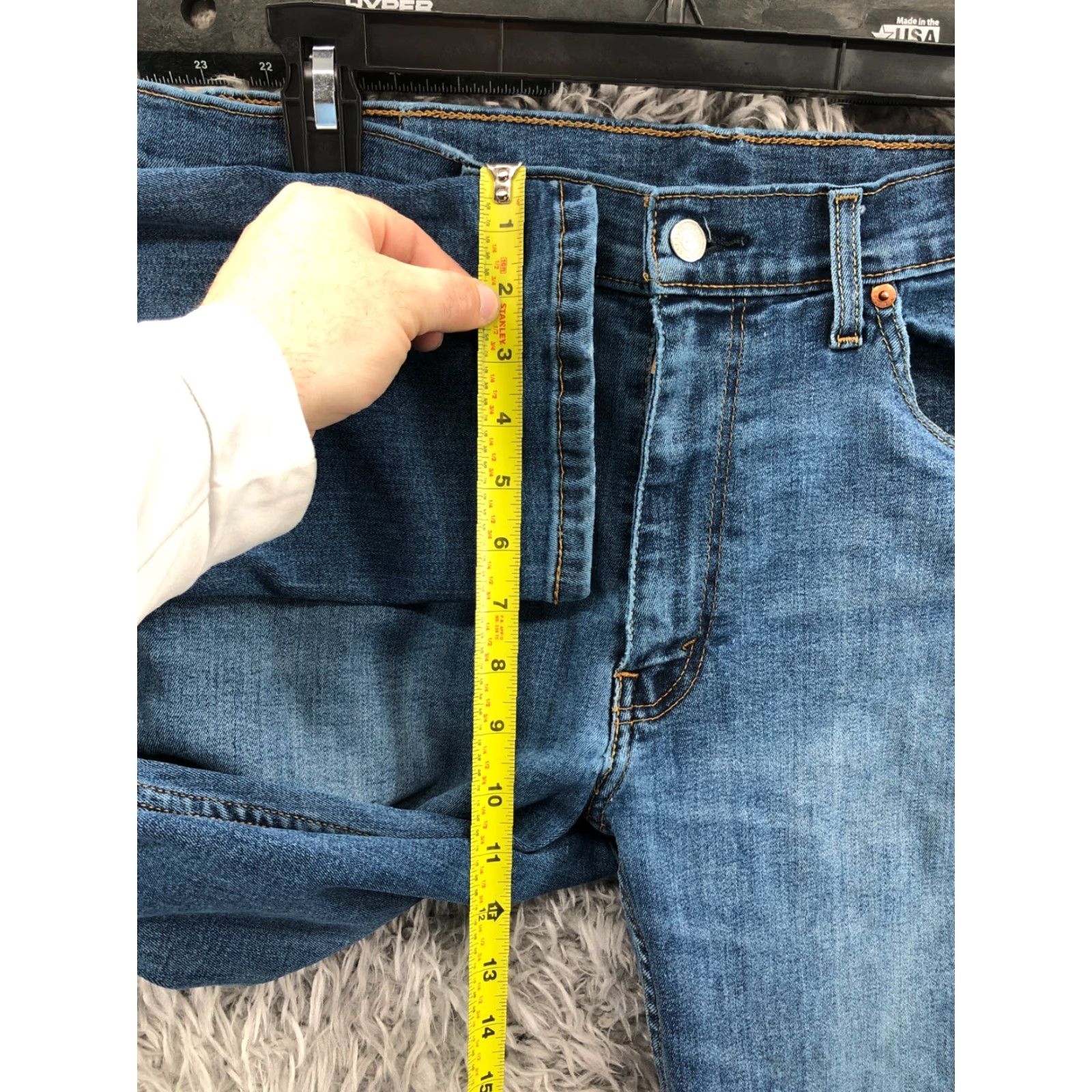 Levi's Levi's 511 Slim Straight Jeans Size 34x32 Mens Mid Rise Medium Wash Blue Size US 34 / EU 50 - 4 Thumbnail