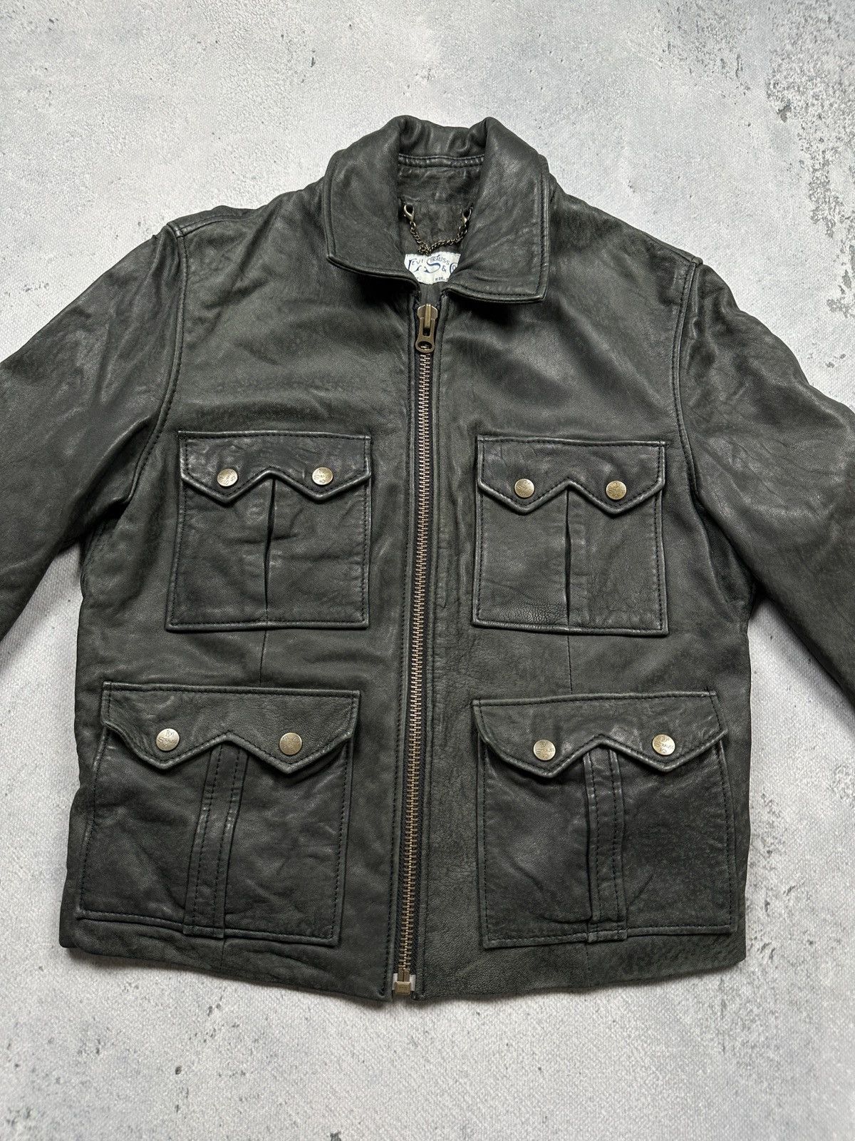 Levi's Vintage Levi’s Sample Leather Jacket Western Cut 90s Rare Size S / US 4 / IT 40 - 12 Thumbnail