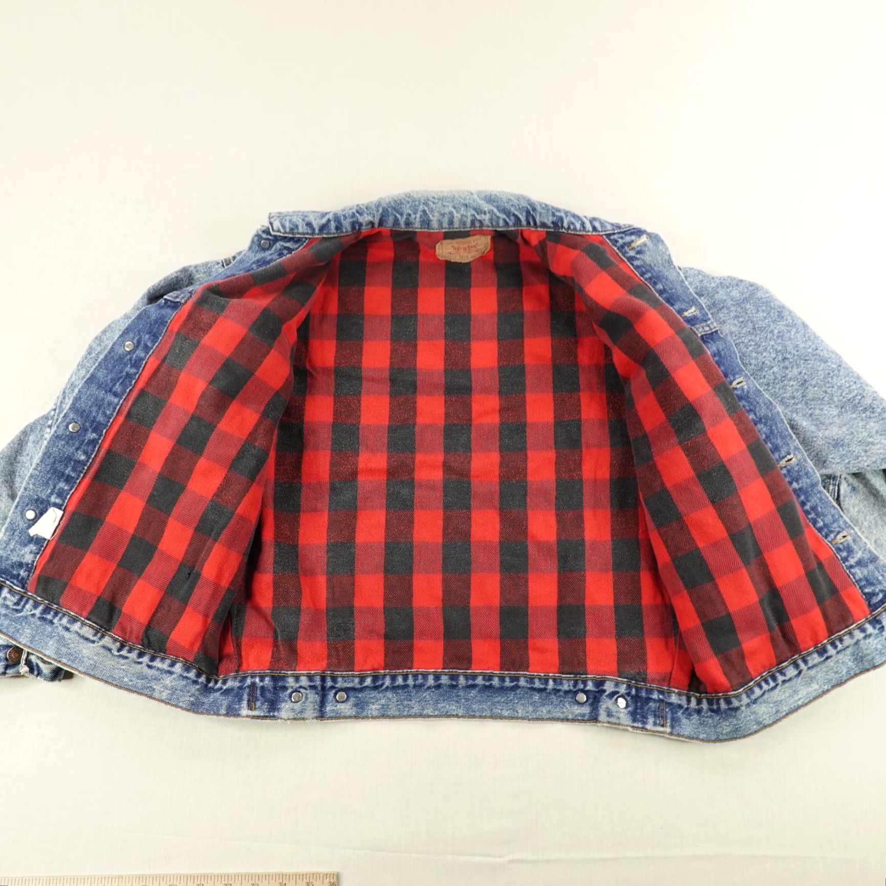 Levi's VINTAGE Levi's Jacket Mens Medium Denim Trucker 80s Style Casual Outerwear Blue Size US 31 - 7 Thumbnail