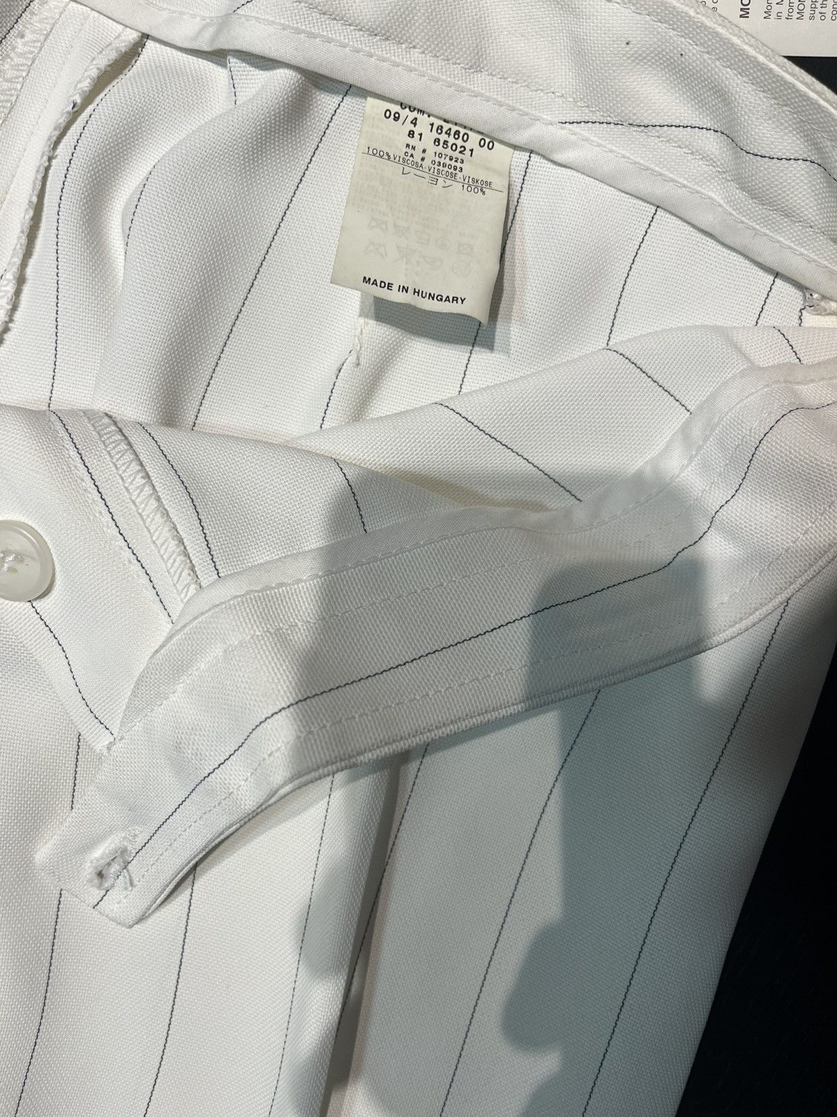 Moncler × Vintage Moncler Ladies’ White Pinstriped Cotton Trouser Pants Size 30" / US 8 / IT 44 - 5 Thumbnail