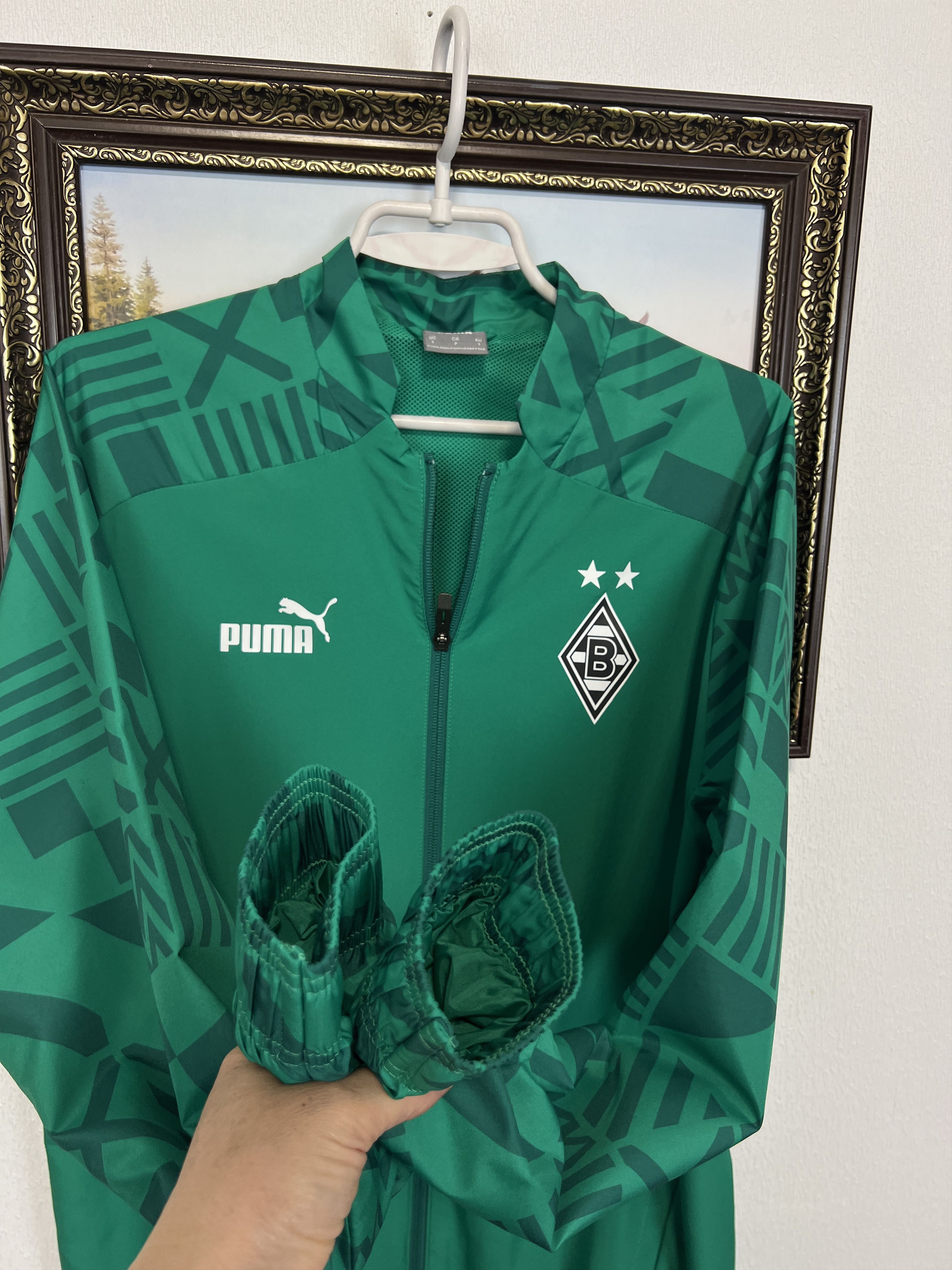 Puma Puma Monchengladbach Football Jacket Soccer Track Top Zip Size US S / EU 44-46 / 1 - 6 Thumbnail