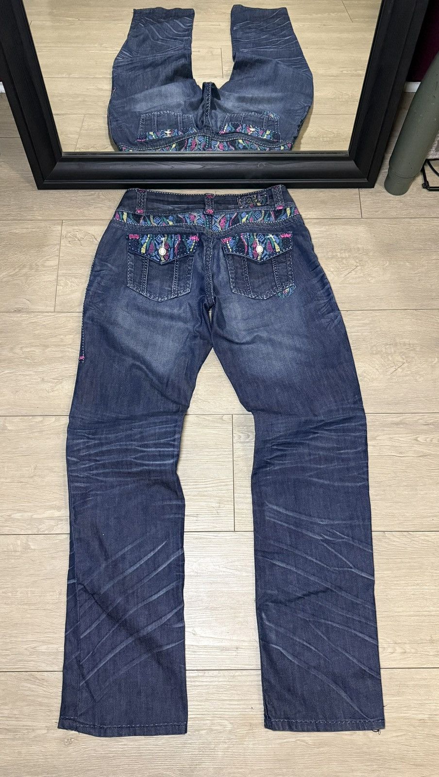 Coogi Y2K 2000s Coogi Bootcut Embroidered Colorful Low Rise Jeans Size 34" / US 12 / IT 48 - 1 Thumbnail