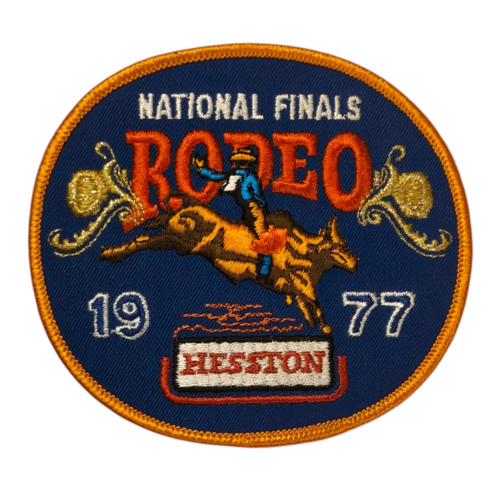 Other Vintage NFR Rodeo Patch National Finals 1977 Bull Rider Hess Size ONE SIZE - 13 Thumbnail