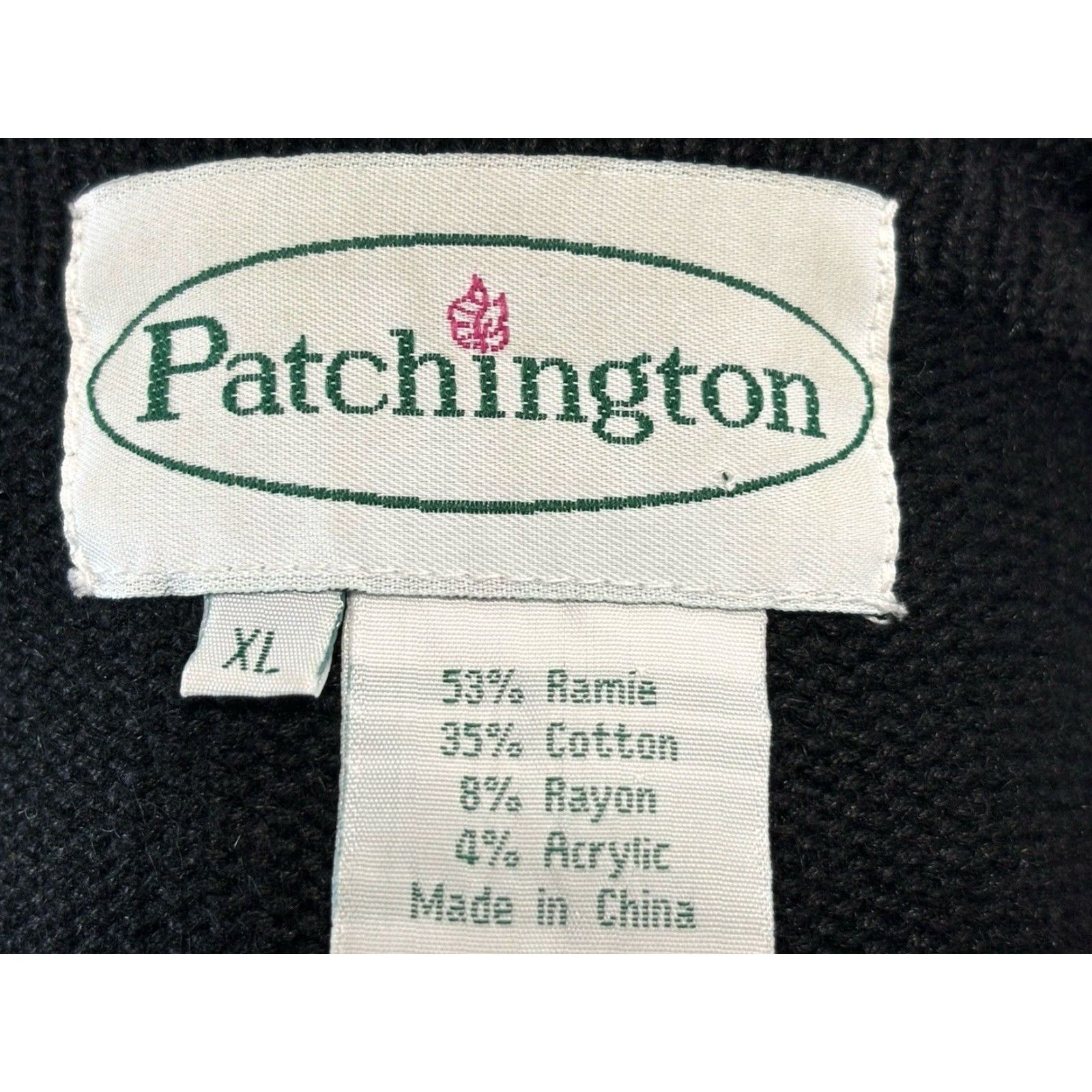 Vintage VINTAGE Patchington Black Beaded Cardigan Sweater XL Women’s Granny Core Size XL / US 12-14 / IT 48-50 - 7 Thumbnail