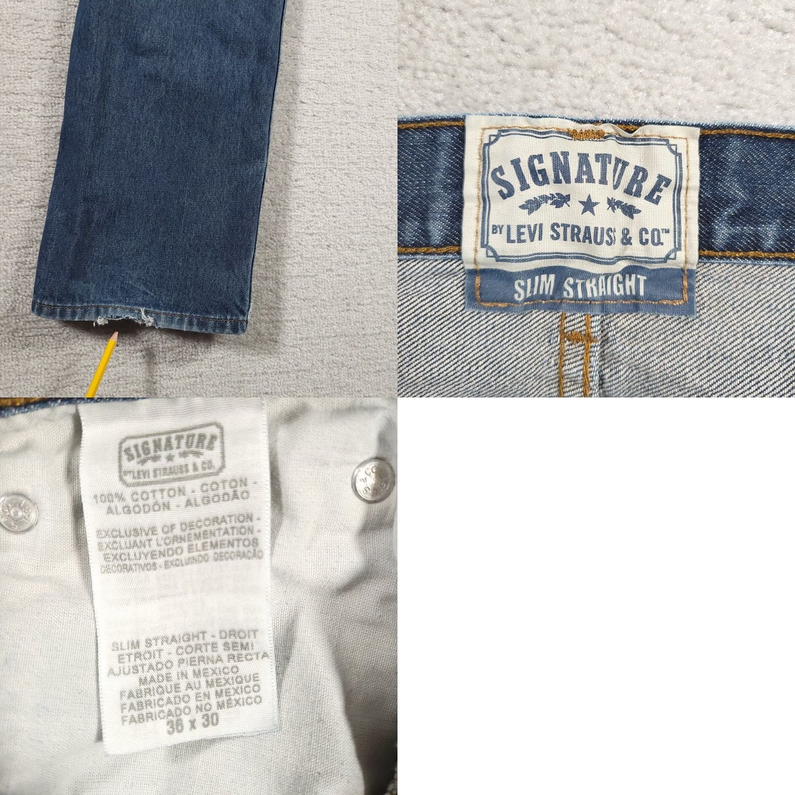 Levi's VINTAGE Levi's Slim Straight Jeans Mens 36X30 Medium Wash Western Workwear Shirt? Size US 36 / EU 52 - 10 Thumbnail